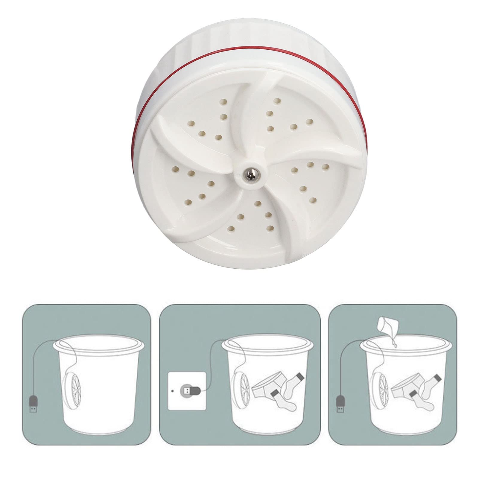 Portable Mini Washing Machine for RV, Travel & Camping - Compact Foldable Washer with 30-Minute Quick Wash Cycle | Perfect for Small Spaces, Apartments, Dorms, Hiking & Outdoor Adventures