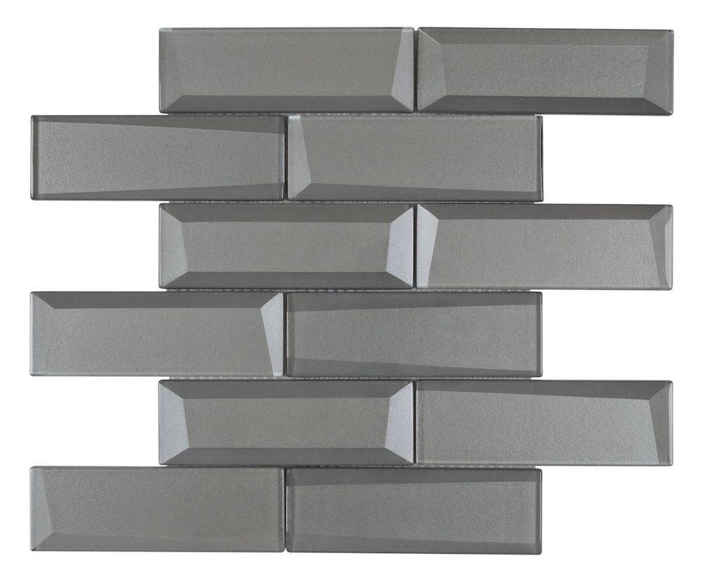 3D Metallic Glass Subway Tile 2x6 - Modern Kitchen Backsplash & Bathroom Wall Decor - Perfect for Home Renovation and Interior Design