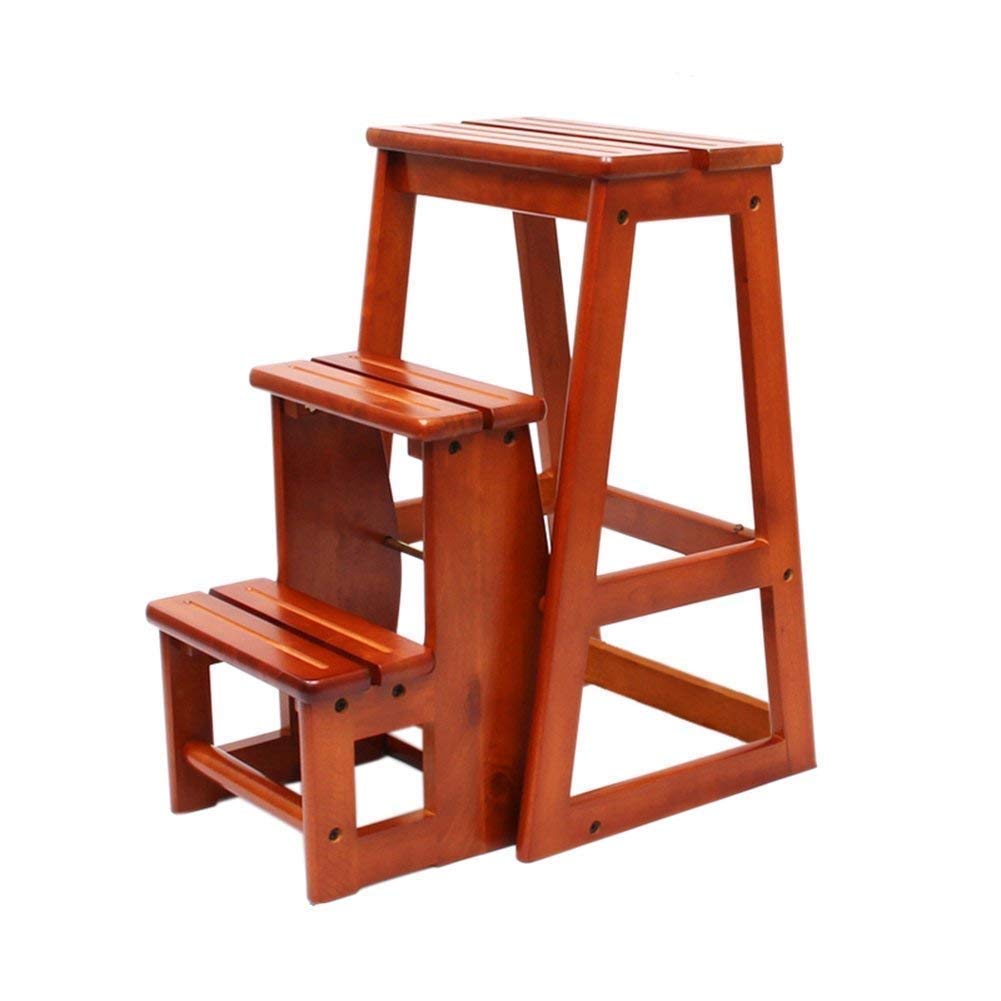 Multifunctional Folding Step Stool - Lightweight Kitchen Ladder Stool for Home, Office & Bathroom - Non-Slip Household Step Stool for Kids & Adults (Use for Reaching High Shelves, Changing Light Bulbs, or Bathroom Safety)