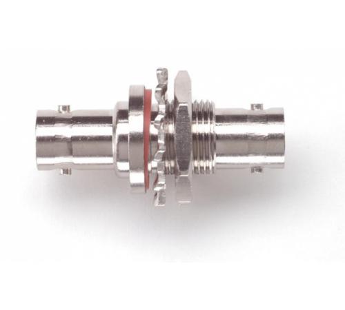 Fluke Pomona 3847 BNC Female to BNC Female Hermetic Bulkhead Coupler - High-Quality RF Connector for Test Equipment & Laboratory Use