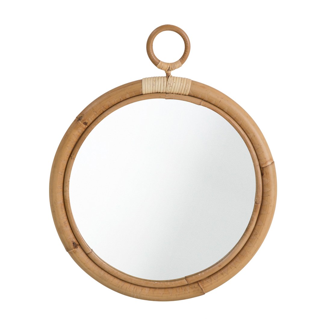 Sika Design Ella Mirror - Modern Round Wall Mirror for Home Decor, Living Room, Bedroom & Bathroom - Stylish Scandinavian Design for Elegant Interior Spaces