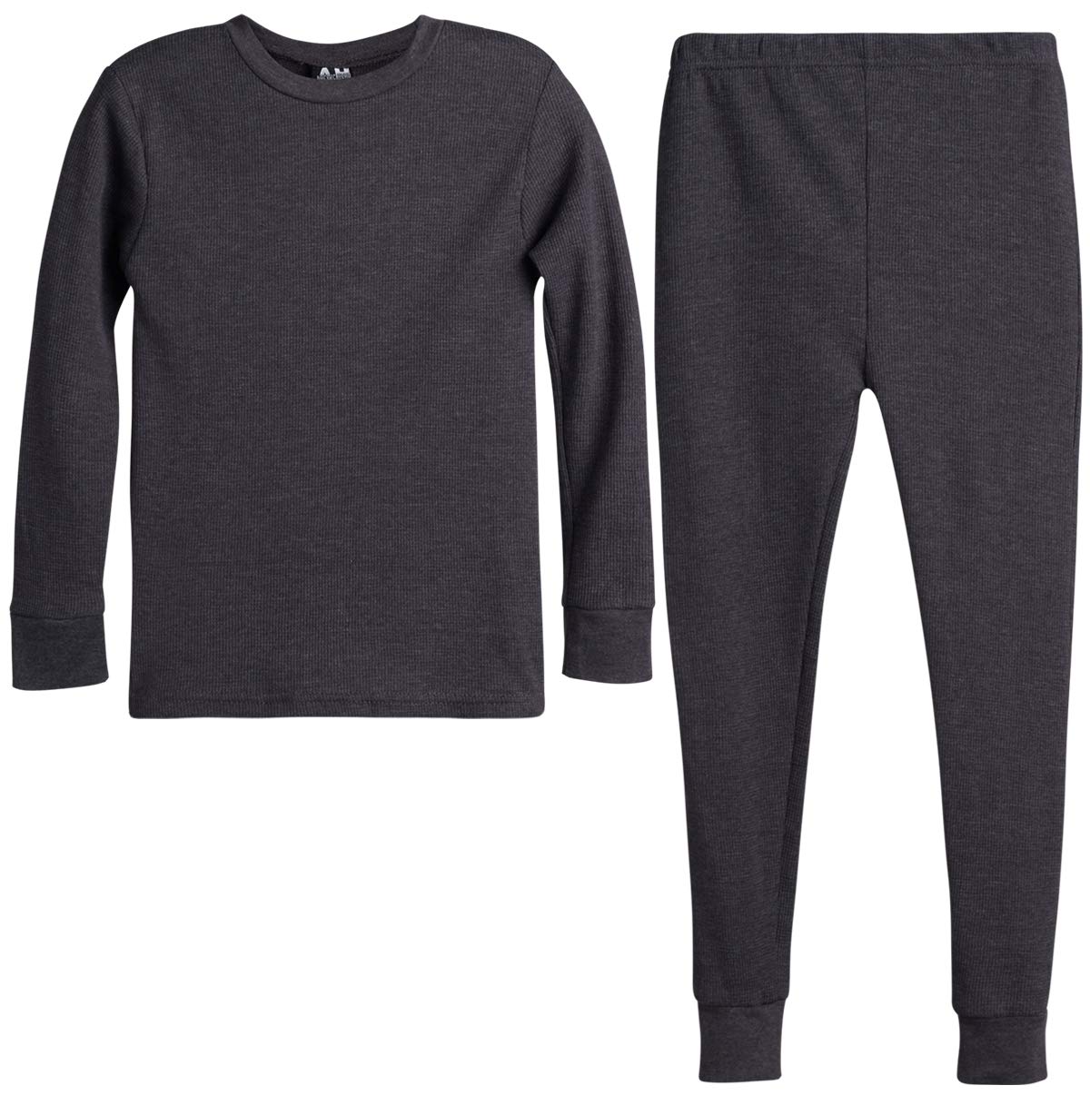 Boys' Thermal Underwear Set - 2 Piece Waffle Knit Long Sleeve Shirt & Pants for Winter Warmth (Sizes 2T-18) | Cold Weather Base Layer for Kids Outdoor Activities, Skiing & Snow Play