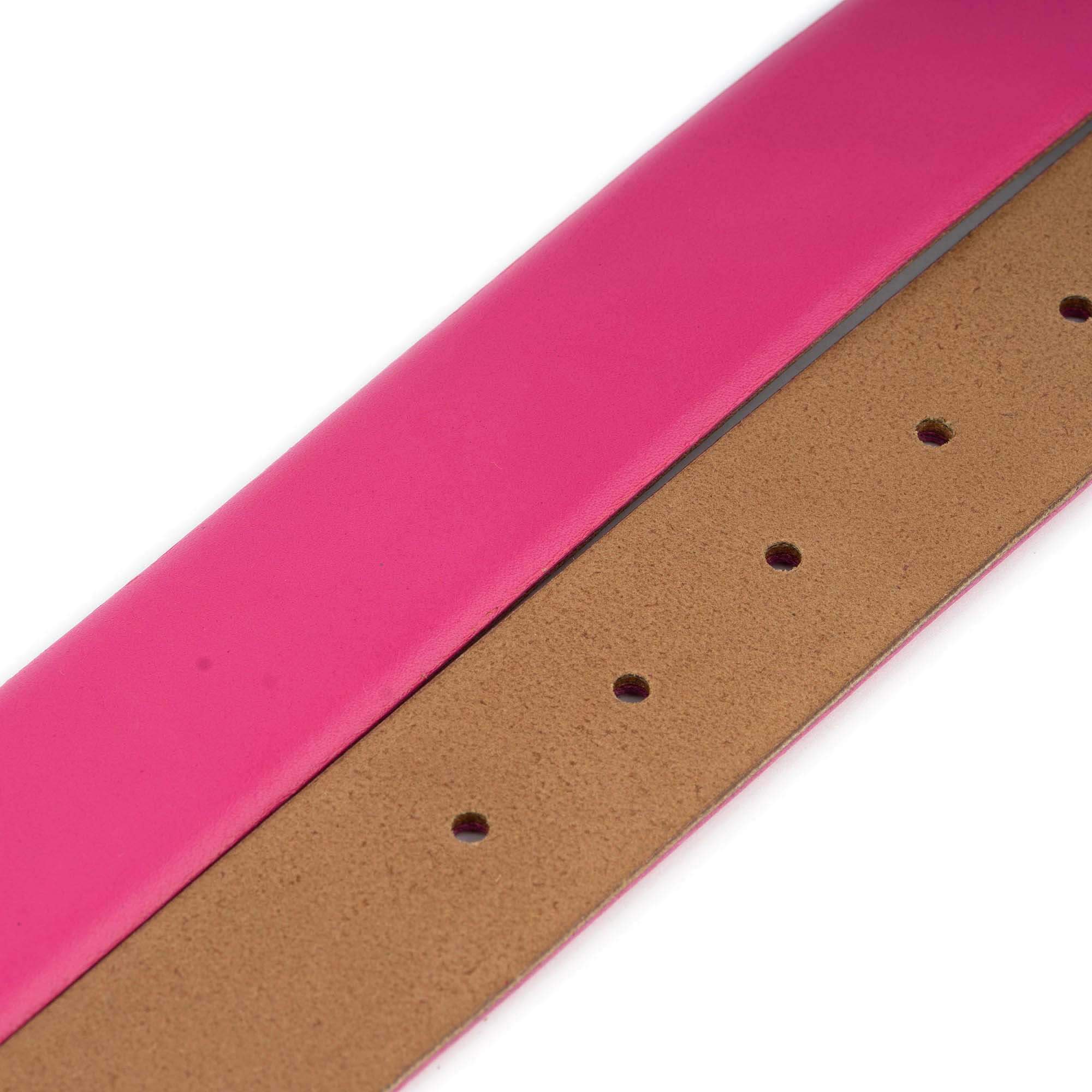 Pink Leather Belt Strap Replacement for Dunhill Buckles - Adjustable Clasp Buckle Accessory for Men & Women | Perfect for Office, Casual Wear & Fashion Accessories