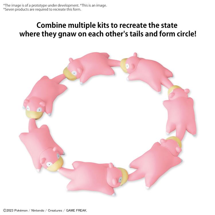 Bandai Quick Model #15 Pokemon Slowpoke / Ramoloss Model Kit – Easy Snap-Together Plastic Model for Collectors & Fans – Perfect for Display, Gifts & DIY Projects