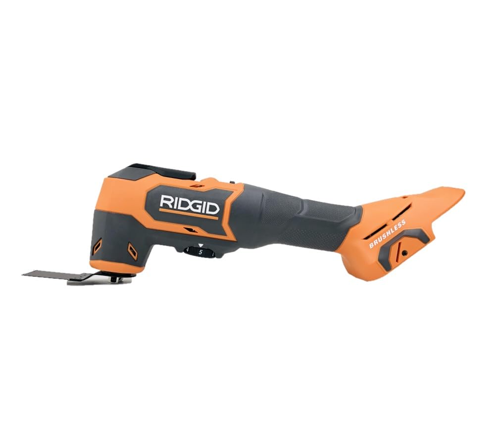 RIDGID 18V Brushless Cordless Oscillating Multi-Tool (Bare Tool) - Perfect for DIY Projects, Woodworking, Flooring & Home Renovations