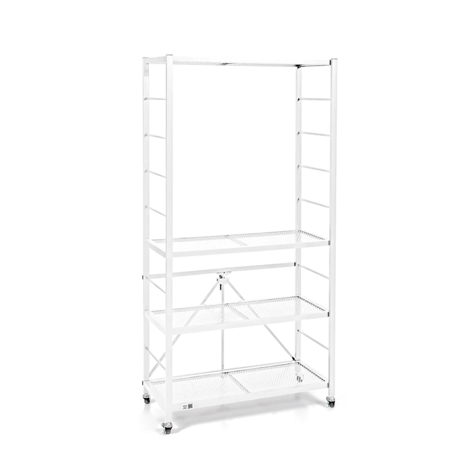 Origami R2 Series Heavy Duty Steel Storage Rack - Adjustable Shelving Unit with Wheels for Home & Office Organization (Set of 2, White) - Perfect for Garage Storage, Closet Organization & Warehouse Shelving