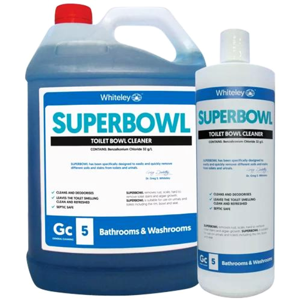 Whiteley Superbowl Toilet Bowl Cleaner - Powerful Bathroom Cleaning Solution for Stains & Odors - Perfect for Homes, Hotels & Restrooms