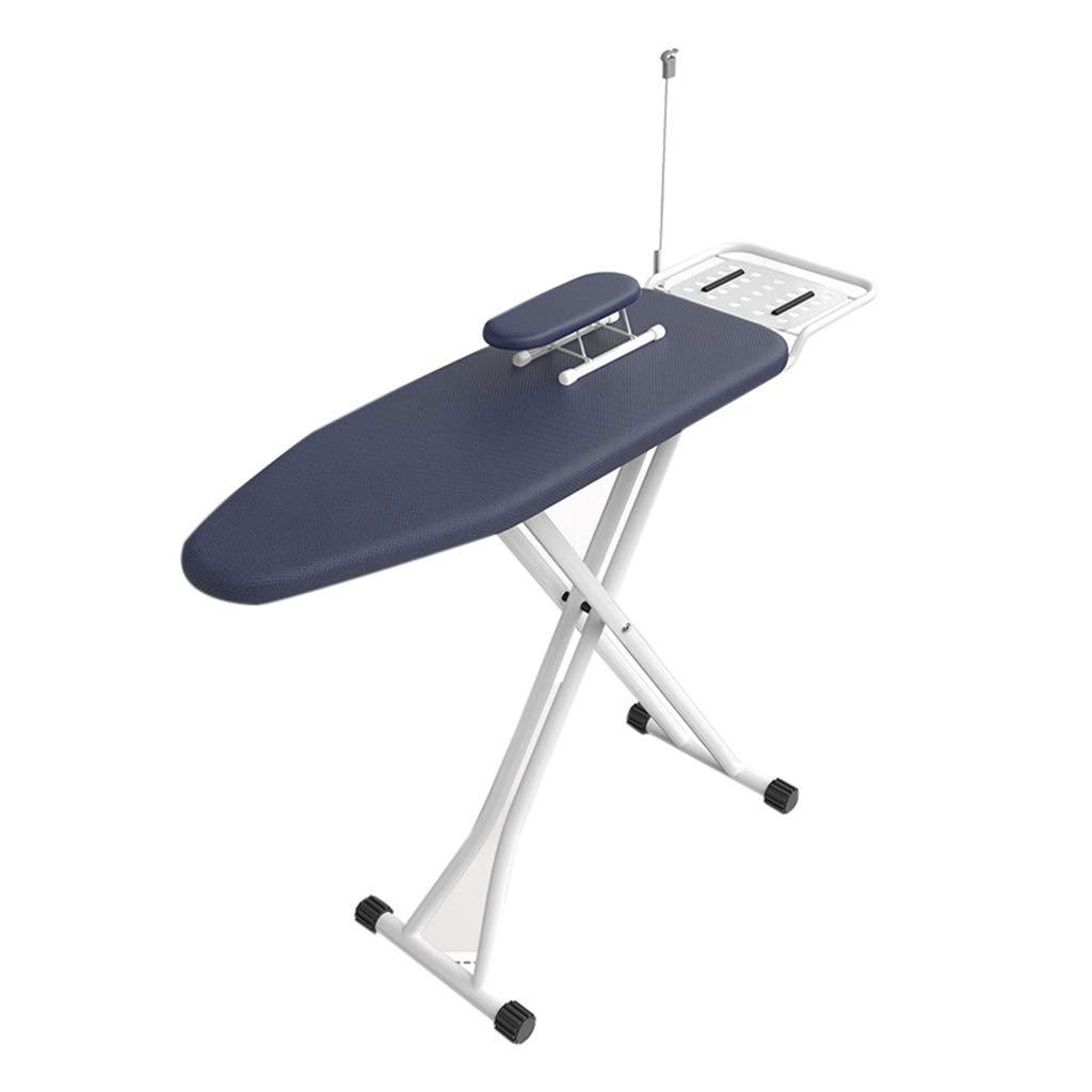 **XDD Large Folding Ironing Board - 6-Position Adjustable Height, 360°Rotating Clamp, 3D Mesh Cover - Multifunctional & Space-Saving for Home, Laundry Room, Dorm, Travel**