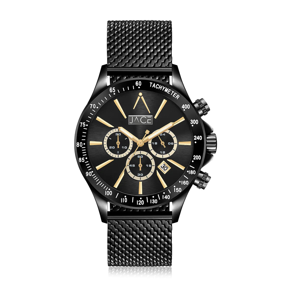 ROSEAU Men's Chronograph Watch with Mesh Band - Stylish Waterproof Wristwatch for Business, Casual & Outdoor Activities