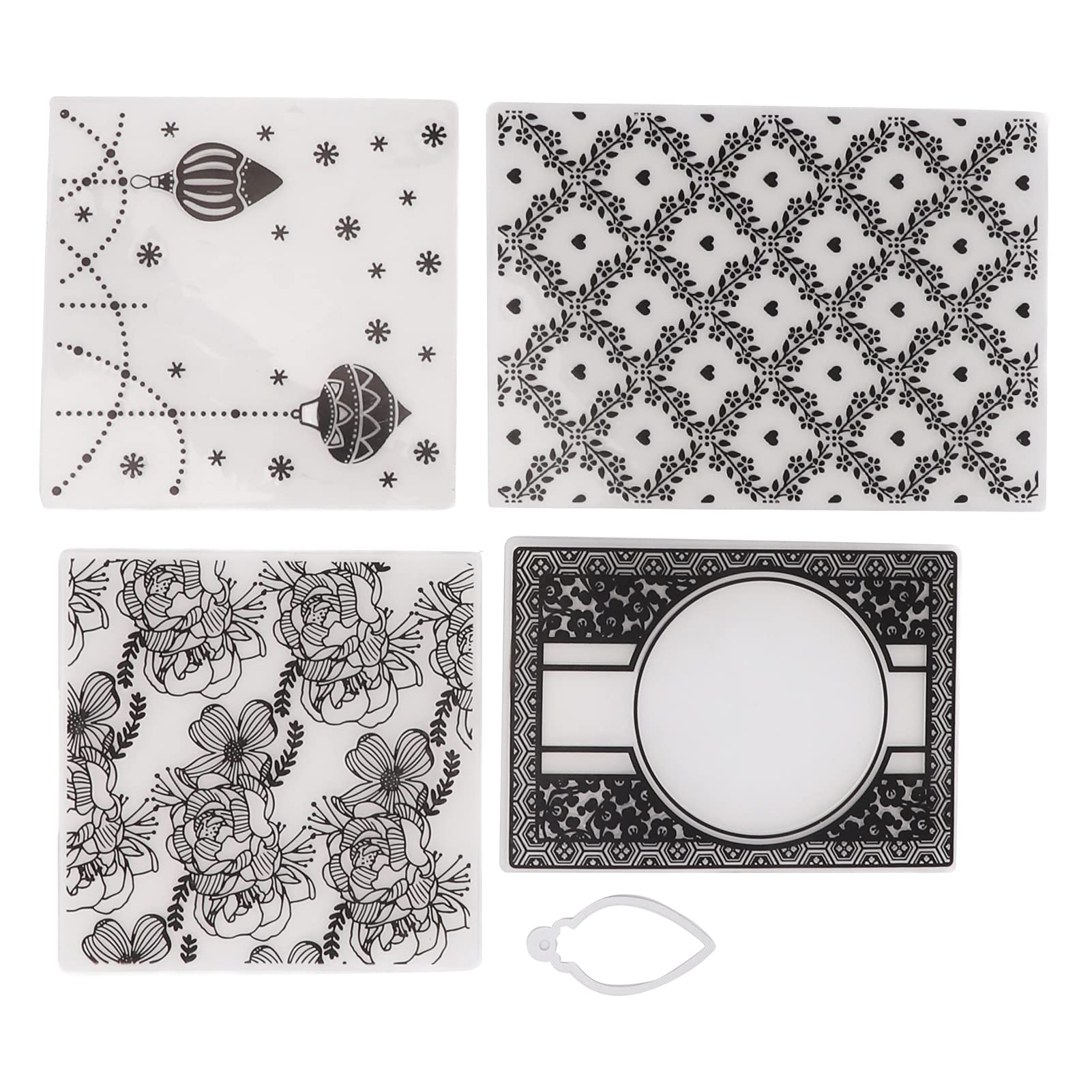 Premium BRDI Embossing Folders Set - Durable Craft Stencils for Scrapbooking, Card Making & DIY Projects - Create Stunning Concave/Convex Paper Textures with Knife Mold - Perfect for Wedding Invitations, Greeting Cards & Home Decor