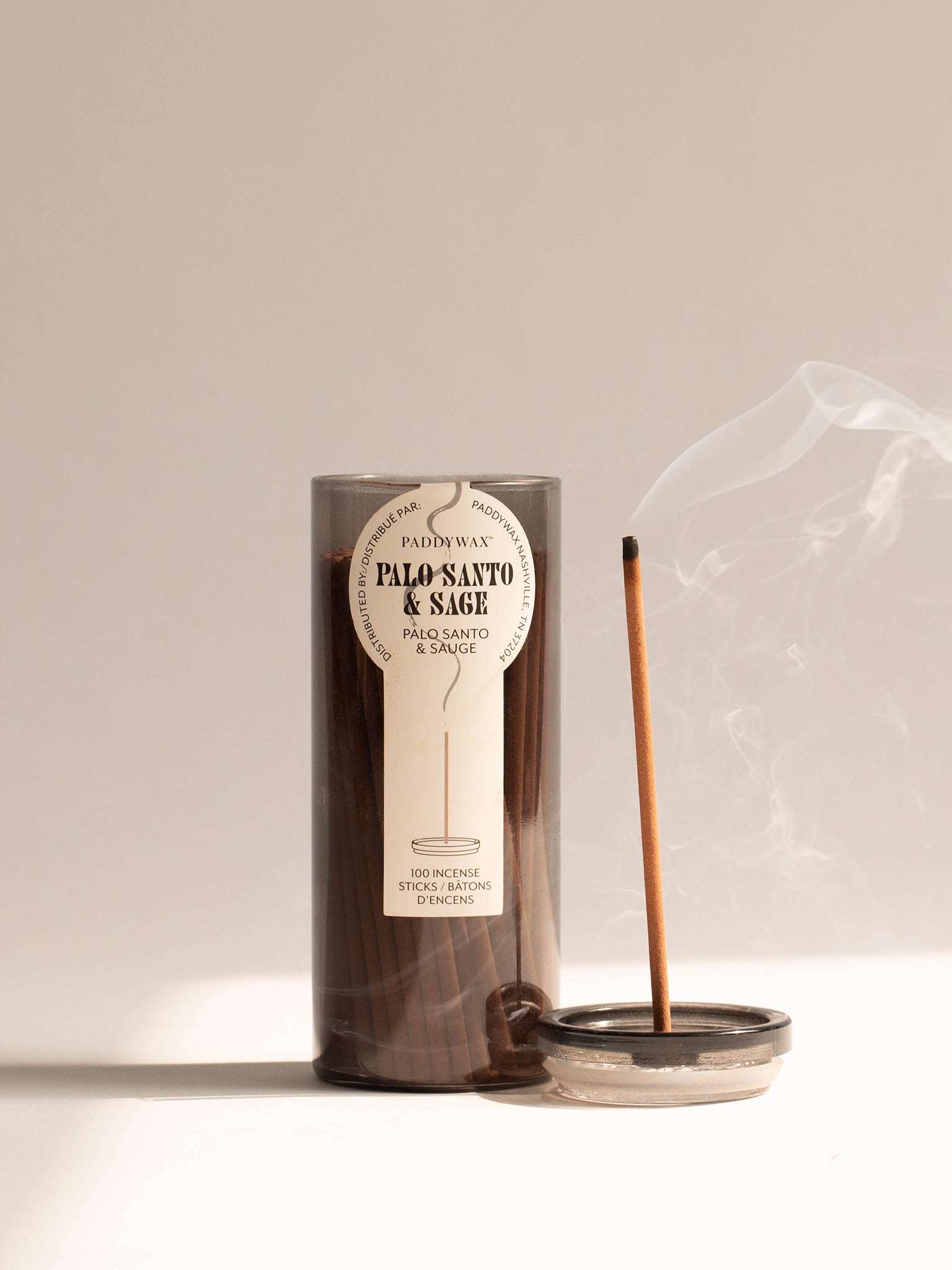 Paddywax Haze Incense Sticks - Palo Santo & Sage Scented Aromatherapy for Relaxation, Meditation & Home Fragrance