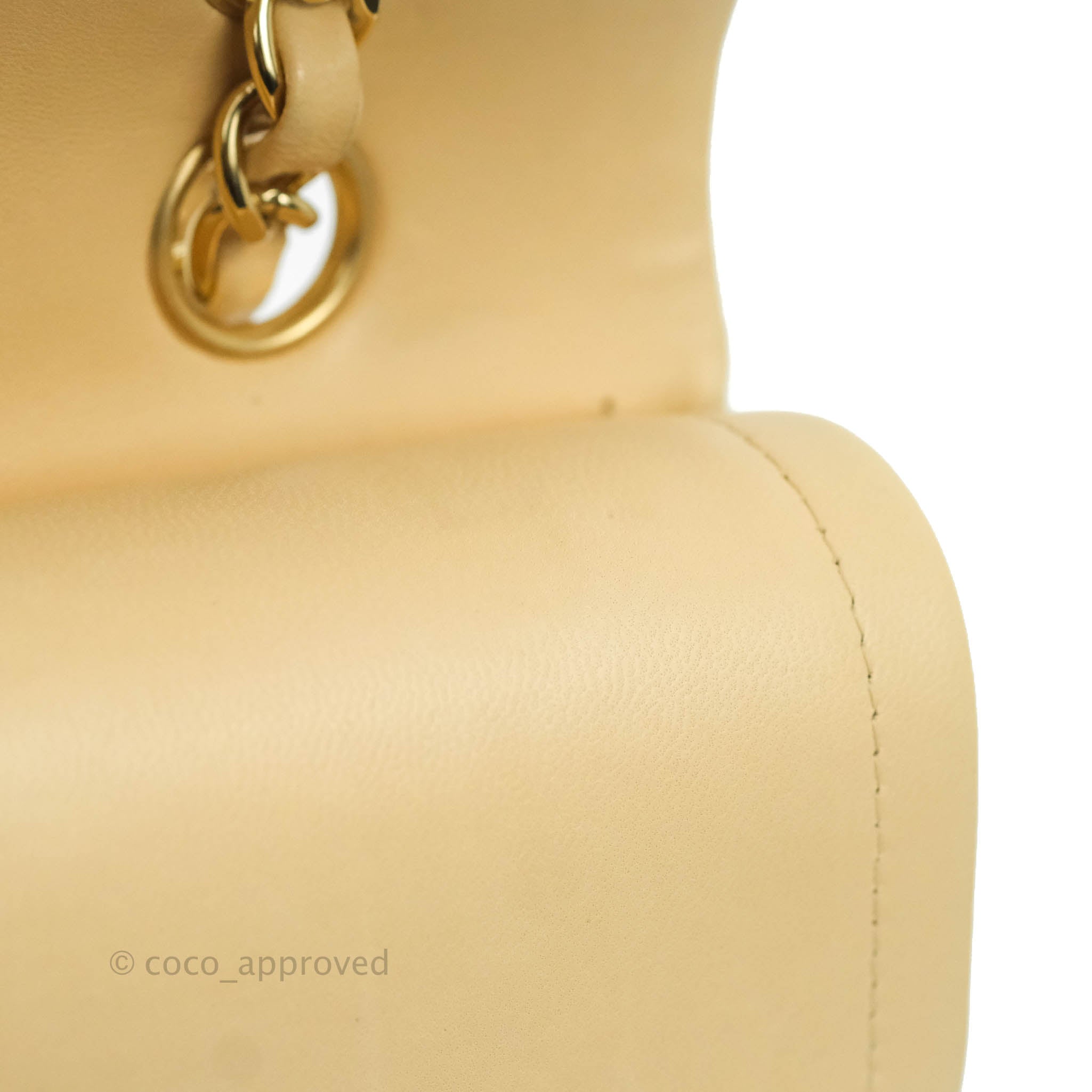 Chanel Classic Medium Double Flap Bag in Beige Lambskin Leather with Gold Hardware - Luxury Designer Handbag for Women, Perfect for Work, Date Night & Special Occasions