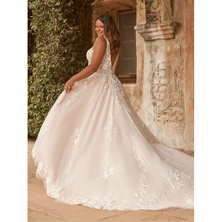 Maggie Sottero Albany Detachable Over Skirt - Elegant Wedding Bridal Skirt for Ceremony & Reception | Perfect for Bridesmaids & Special Occasions
