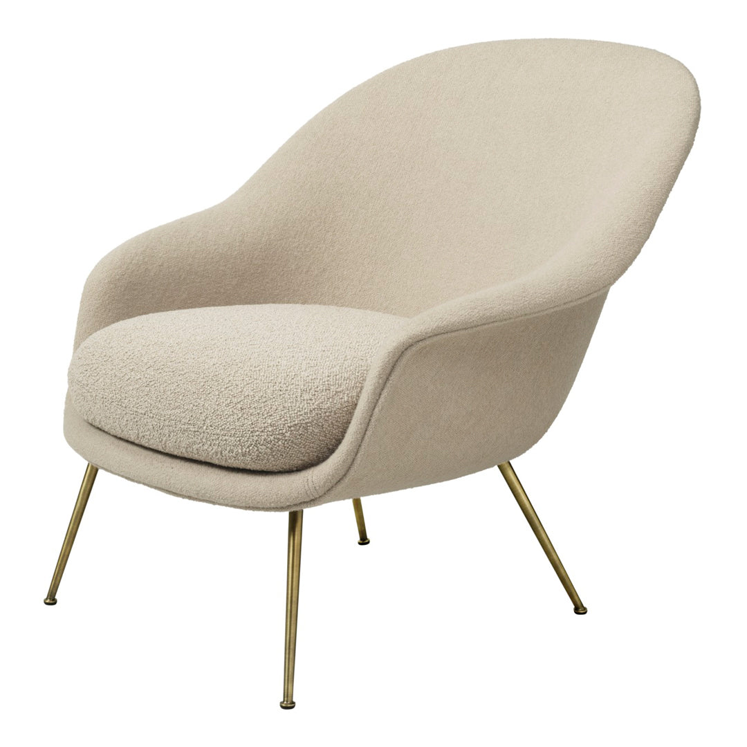 Bat Lounge Chair - Low Back Design with Conic Base - Perfect for Living Room, Patio, or Office Relaxation