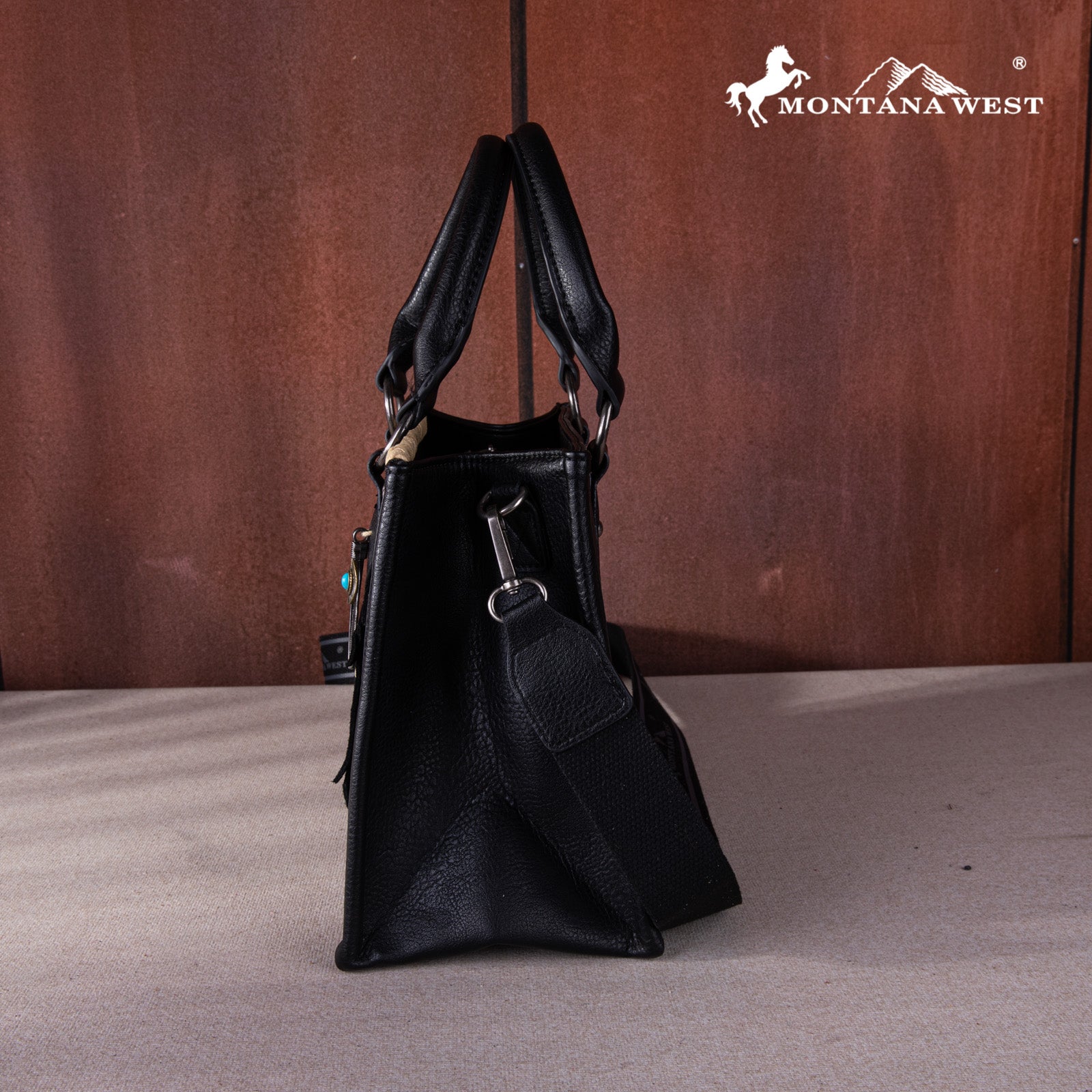 Montana West Whipstitch Feather Tote Bag - Stylish Women's Leather Handbag for Work, Travel & Everyday Use