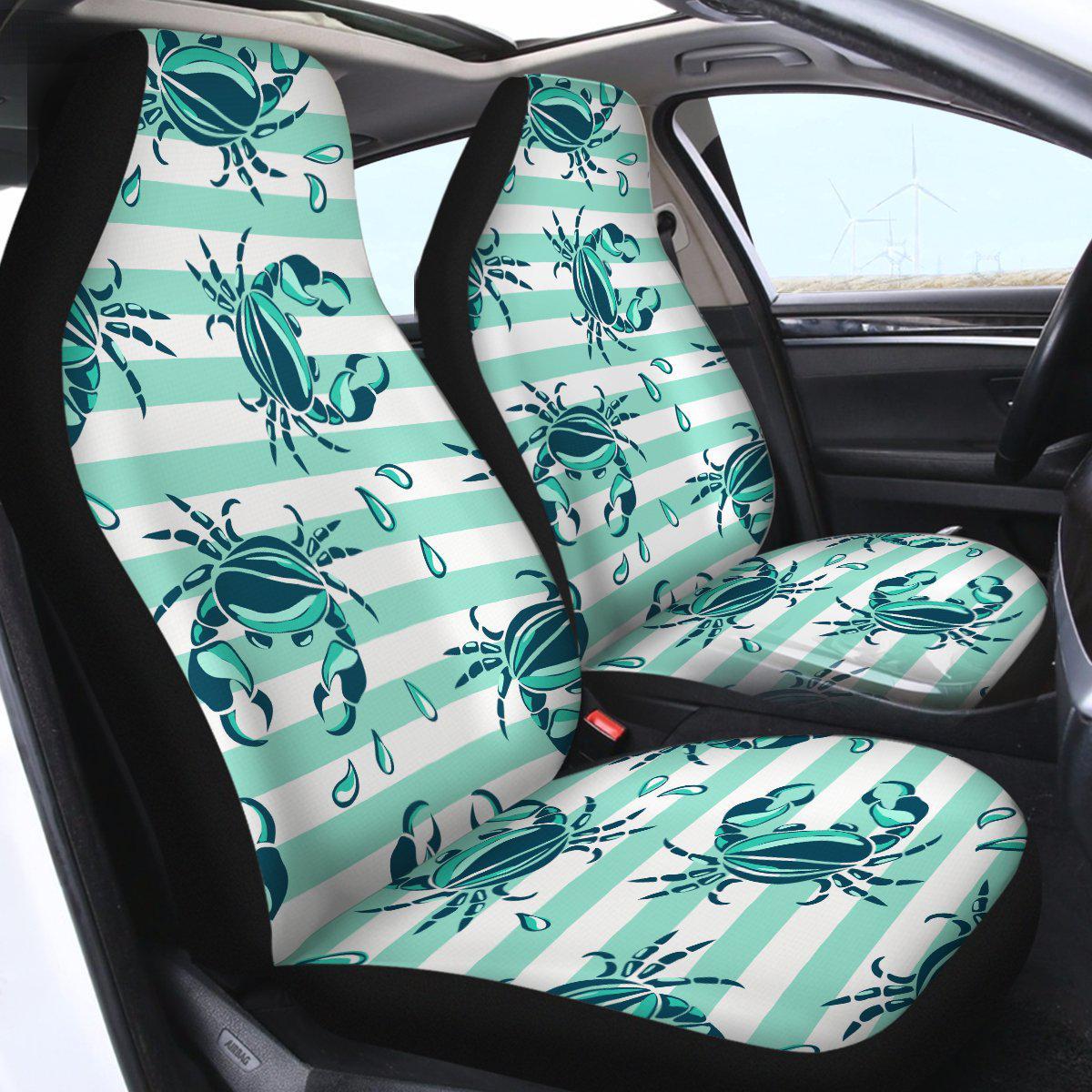 Adorable Crab Pattern Car Seat Cover - Waterproof & Non-Slip Baby Car Seat Protector for Infants - Perfect for Travel, Daily Commute, and Road Trips