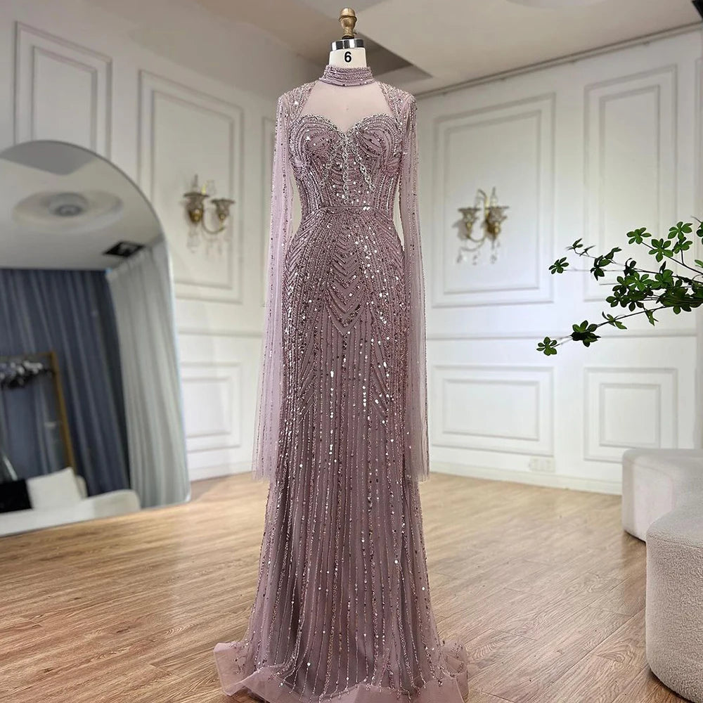 Serene Hill 2025 Luxury Dubai Sweetheart Mermaid Beaded Evening Gown for Women - Elegant Formal Dress for Prom, Gala, Wedding & Special Occasions