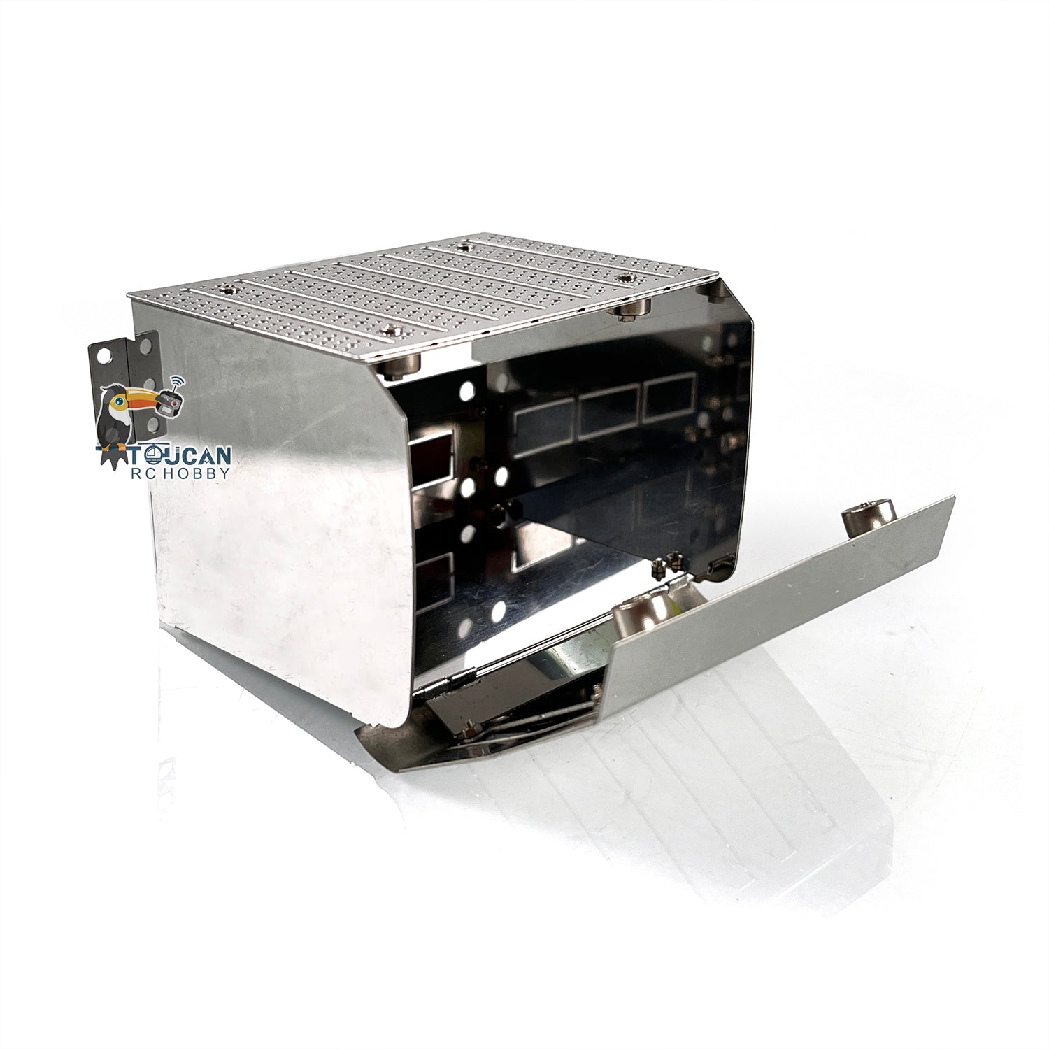 Universal Metal Tool Box Spare Part for Tamiiya 1:14 Scale RC Tractor Truck TGX 540 56325 Tipper Model - Durable Degree Radio Truck Accessory for RC Construction Vehicle Scenes & Display Collections
