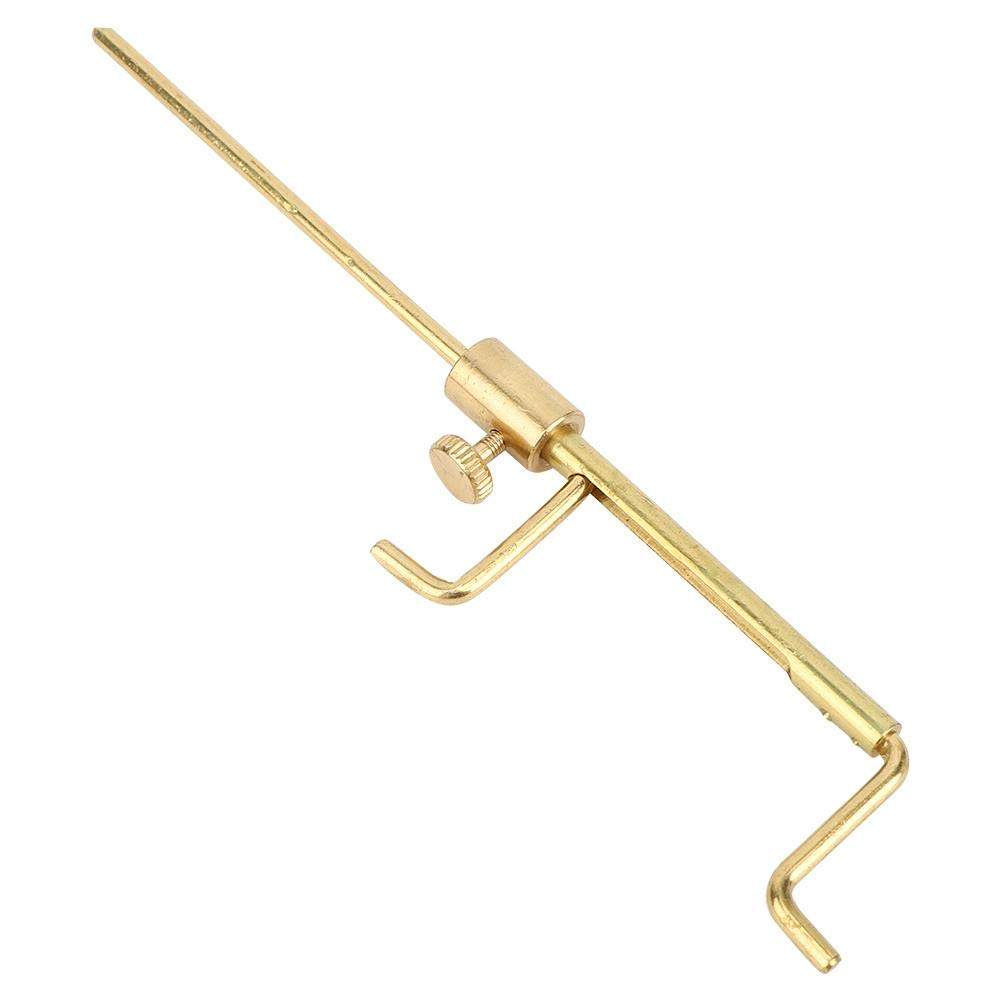 Premium Brass Violin & Viola Sound Post Gauge - Precision Measuring Tool for Luthiers | Professional Sound Post Setter & Column Meter for Instrument Repair (Gold Finish) | Ideal for Violin Makers, Music Teachers & Orchestra Maintenance