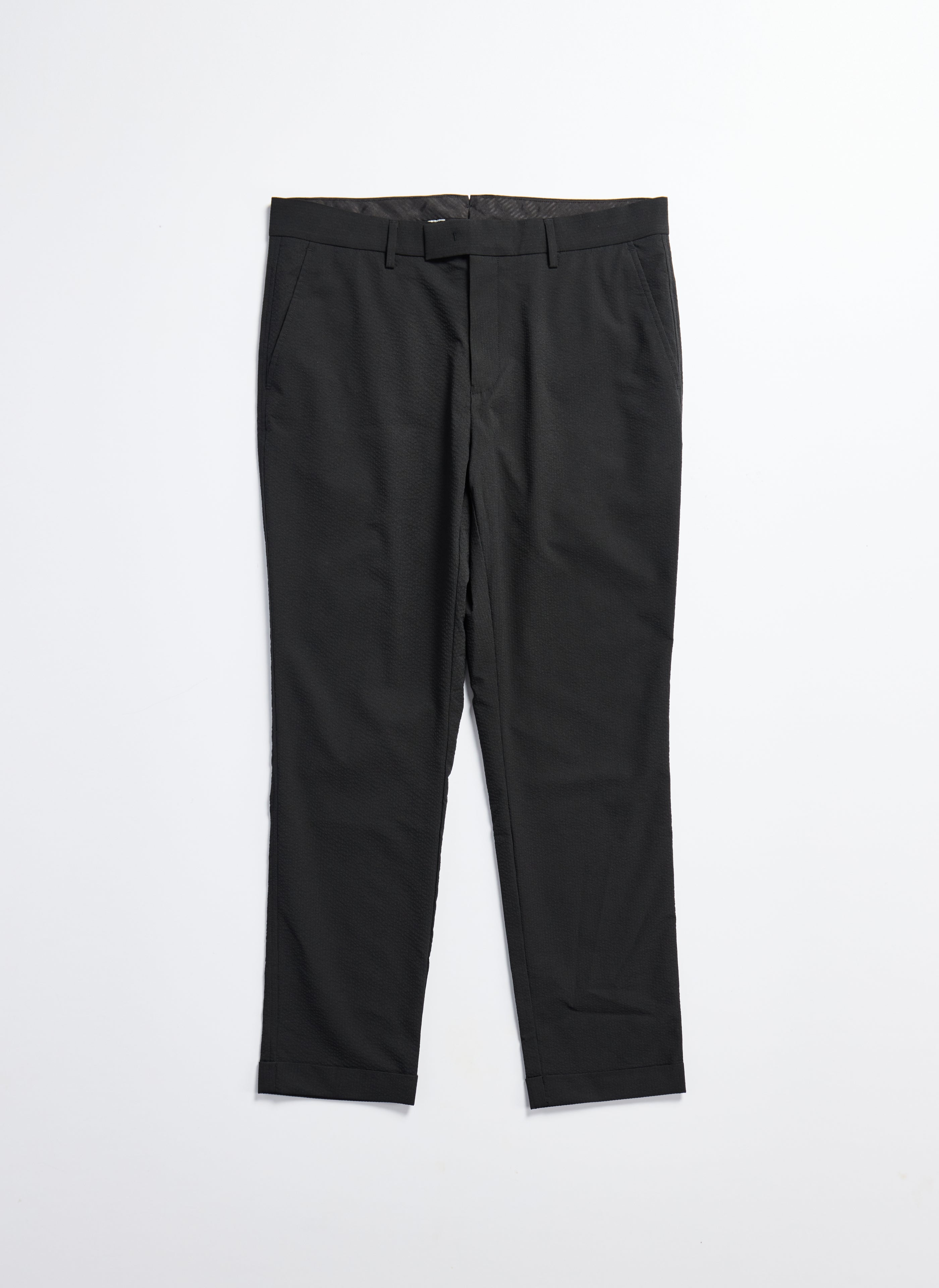 ECO Seersuckers Solotex Ankle Length Slim Pants (Size 03) - Lightweight & Breathable Summer Trousers for Men | Perfect for Office, Travel & Casual Wear