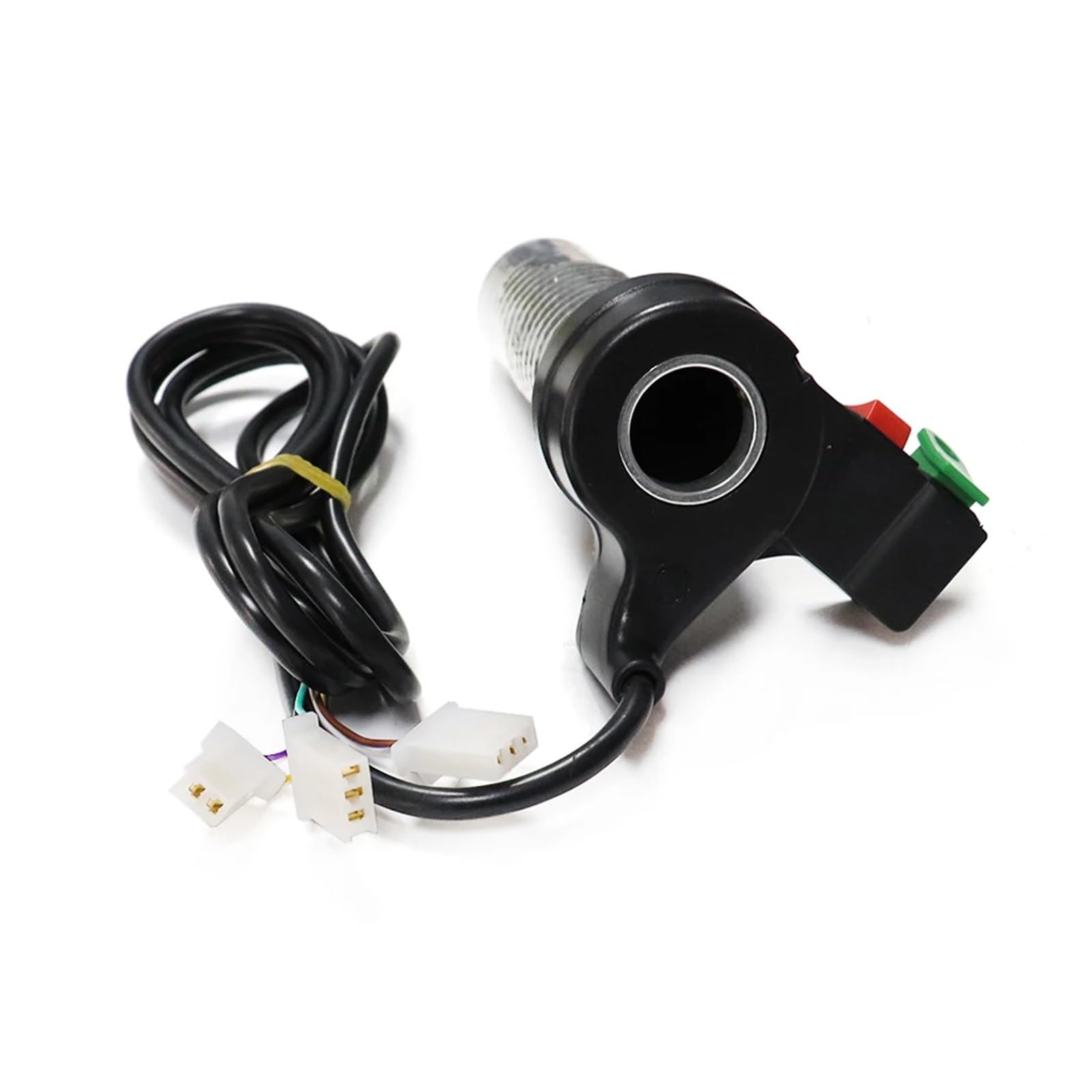 Universal 3-Speed Throttle Handle with Horn - 60V Electric Scooter Upgrade Kit (Silver) | Compatible with E-Bikes & Electric Scooters | Perfect for Commuting & Urban Riding