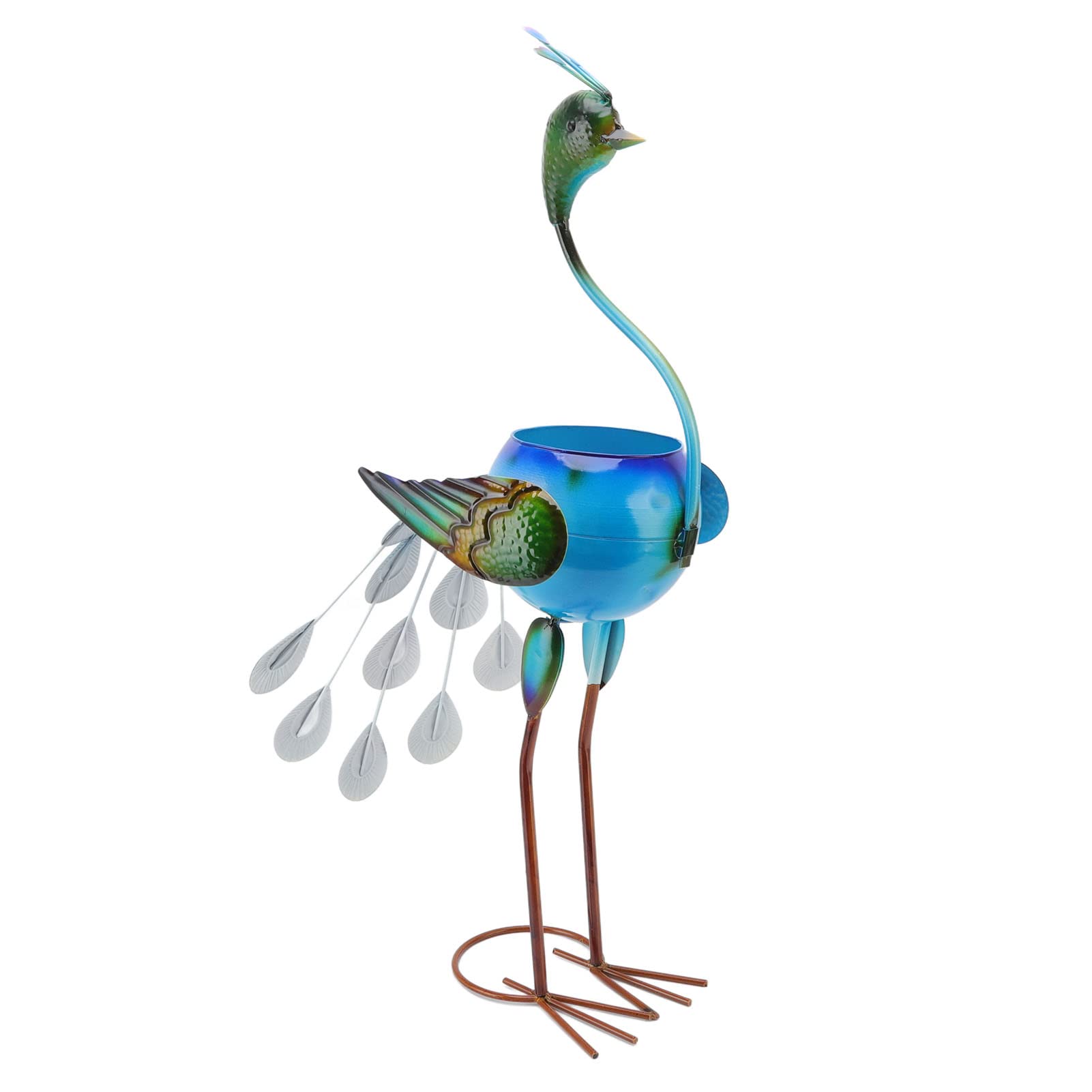 Peacock Shaped Iron Flower Pot - Cute Animal Planter for Succulents & Green Plants | Garden & Home Decor for Indoor/Outdoor Use