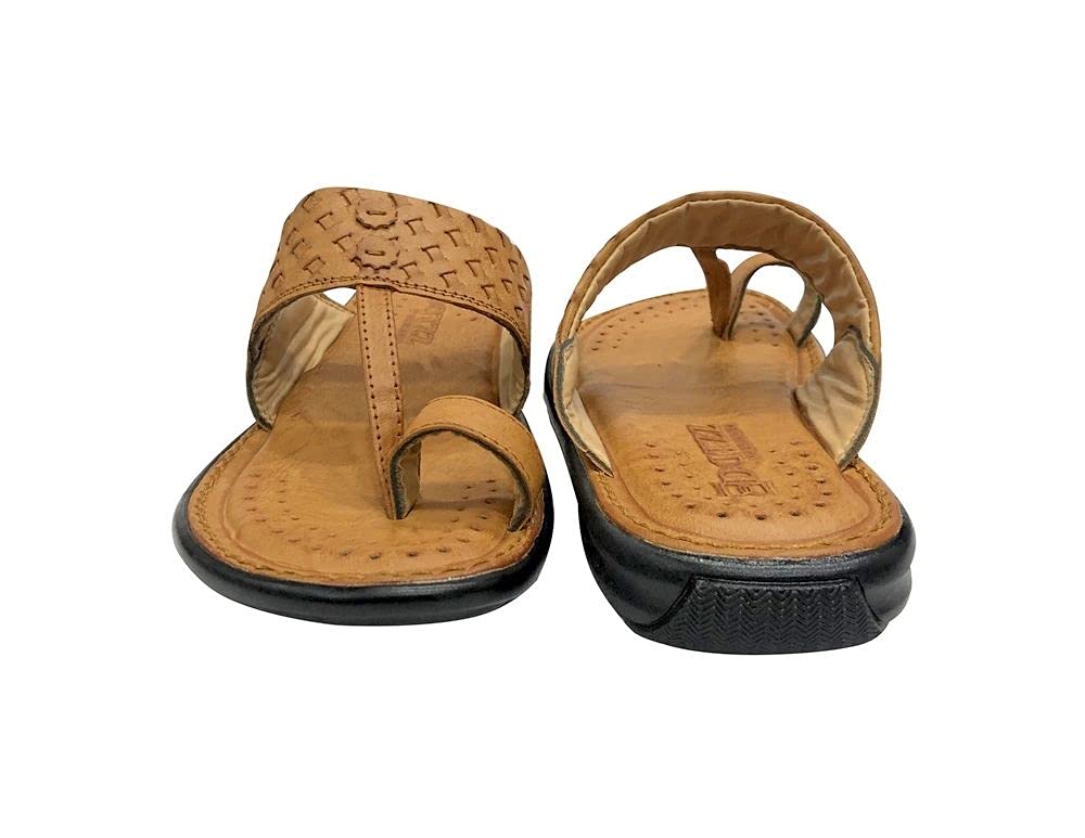 Authentic Kolhapuri Style Sandals for Men - Handmade Indian Slip-On Loafers & Comfortable Flip Flops - Perfect for Beach, Vacation and Casual Wear