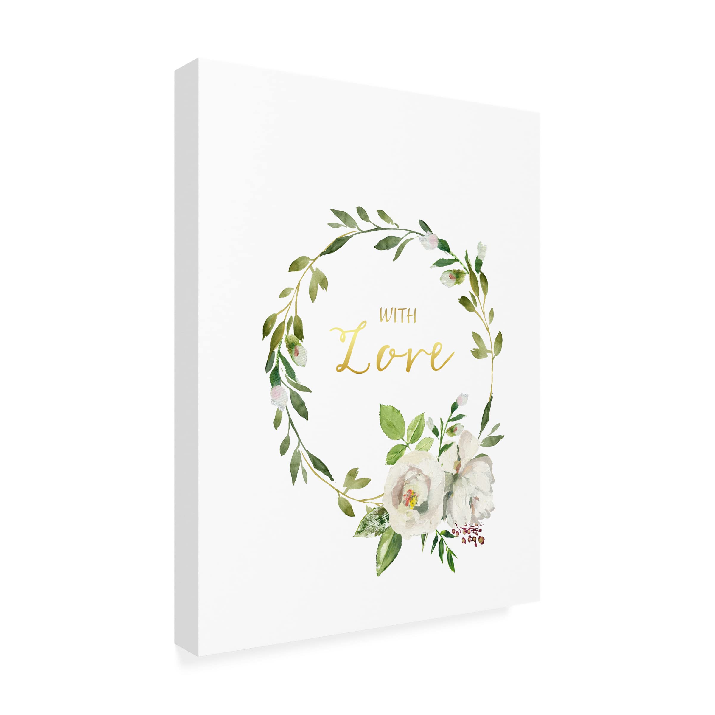 Trademark Fine Art 'Wedding F' by Jean Plout - 35x47 Canvas Wall Art for Home Decor, Wedding Gift & Living Room