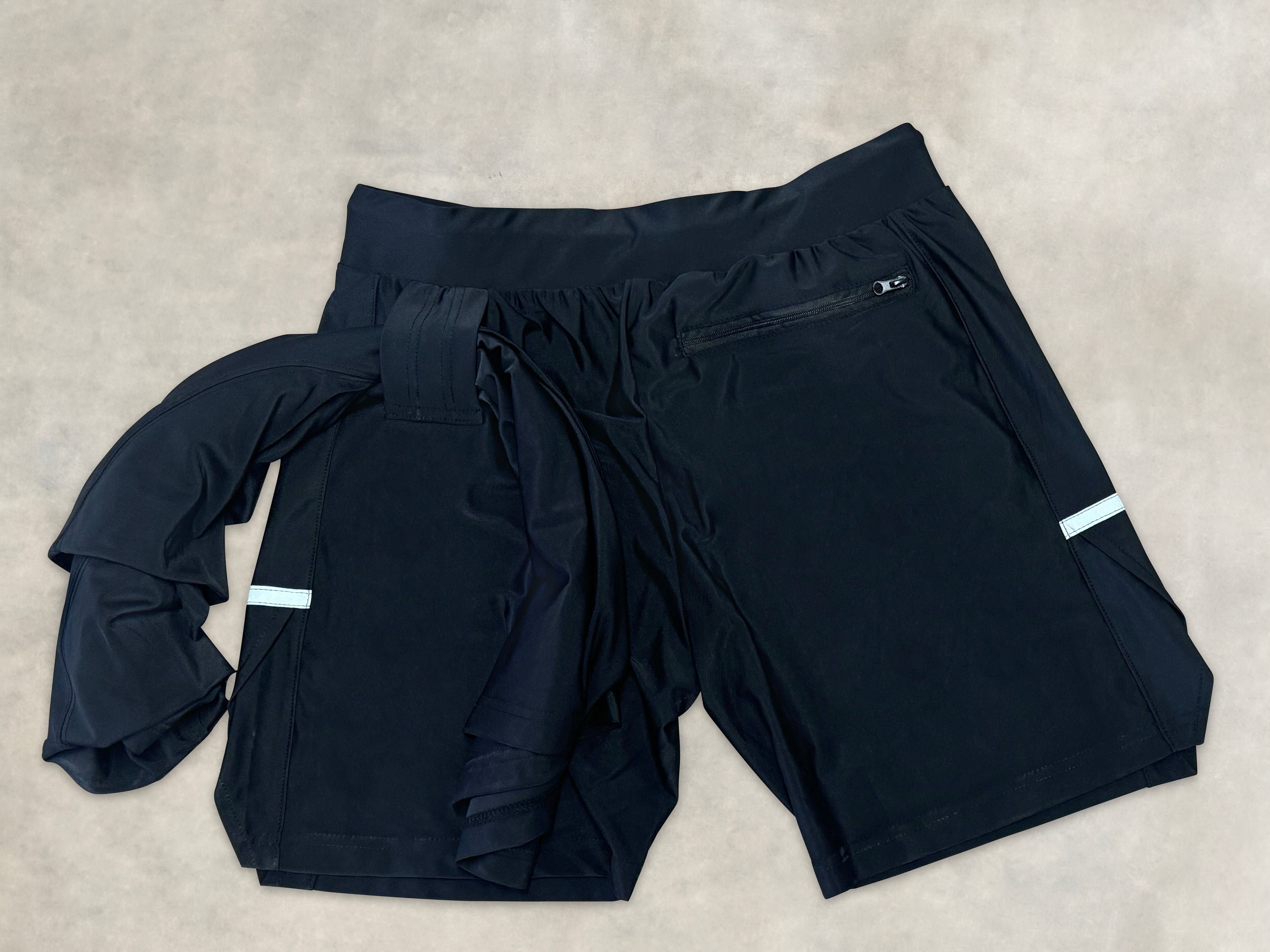 Cerus Black Edge Linerless Running Shorts for Men - Lightweight Quick-Dry Gym Workout Shorts with Pockets - Perfect for Jogging, Training & Outdoor Activities