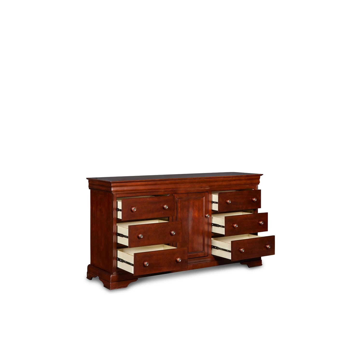 Versailles Bordeaux Dresser - Classic French Style Wooden Chest of Drawers for Bedroom & Living Room Storage | Elegant Home Decor & Furniture