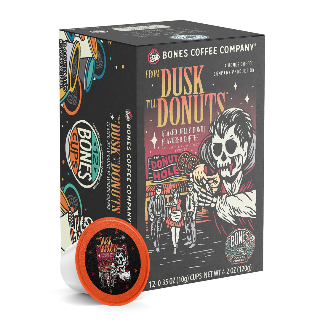 From Dusk Till Donuts Bones Cups - 12 Pack | Durable Dog Chew Toy for Aggressive Chewers | Perfect for Playtime & Dental Health