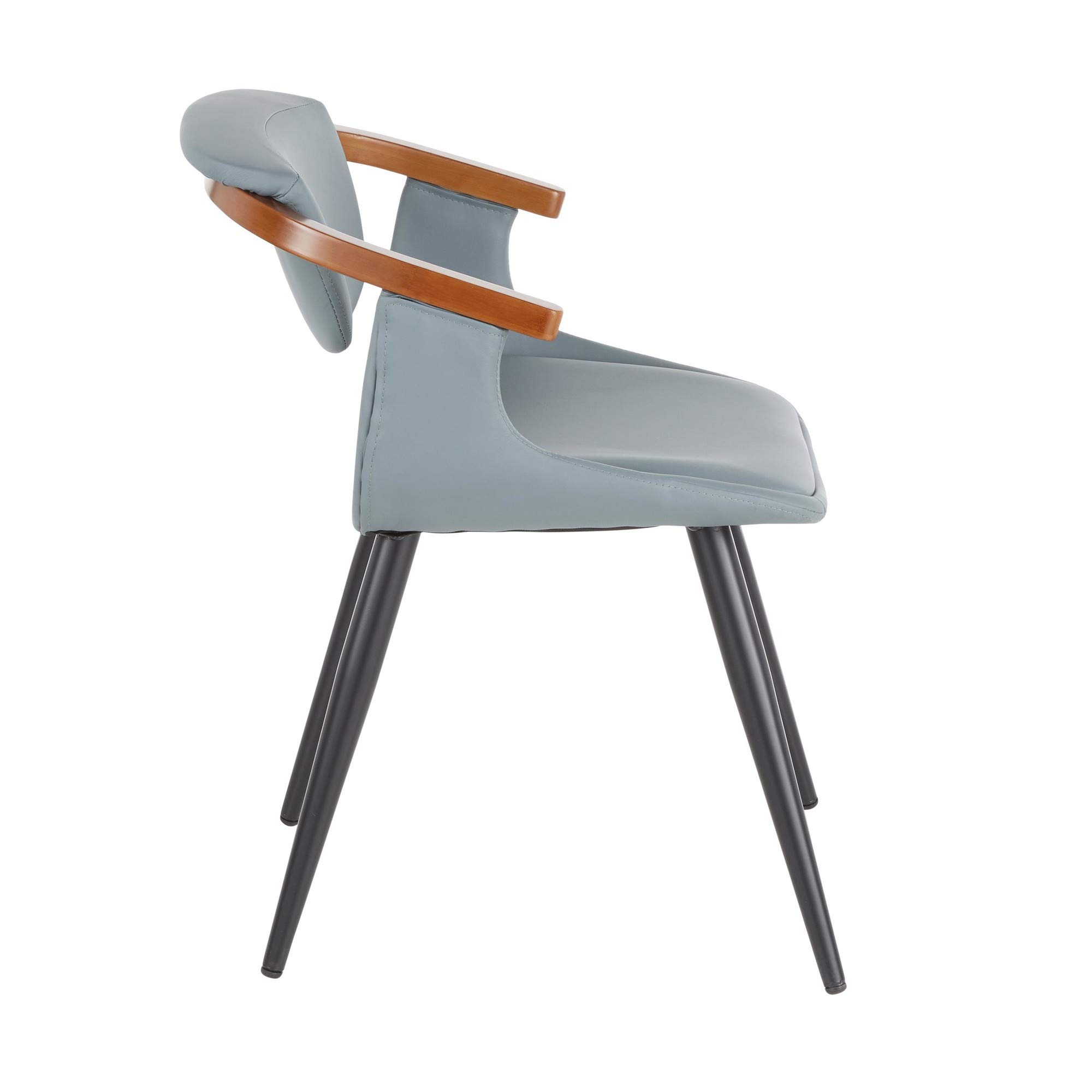 LumiSource Oracle Upholstered Dining Chair - Mid-Century Modern Kitchen Chair for Dining Table - Comfortable & Stylish Seating for Home, Restaurant, and Office Use