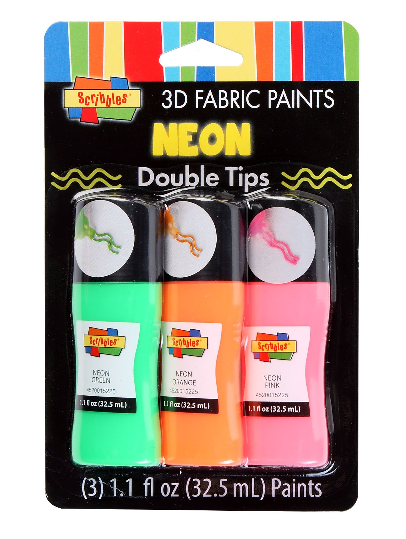 Neon Double Paint Tips for Art & DIY Projects - Vibrant Scribbles for Canvas, Walls & Creative Crafts