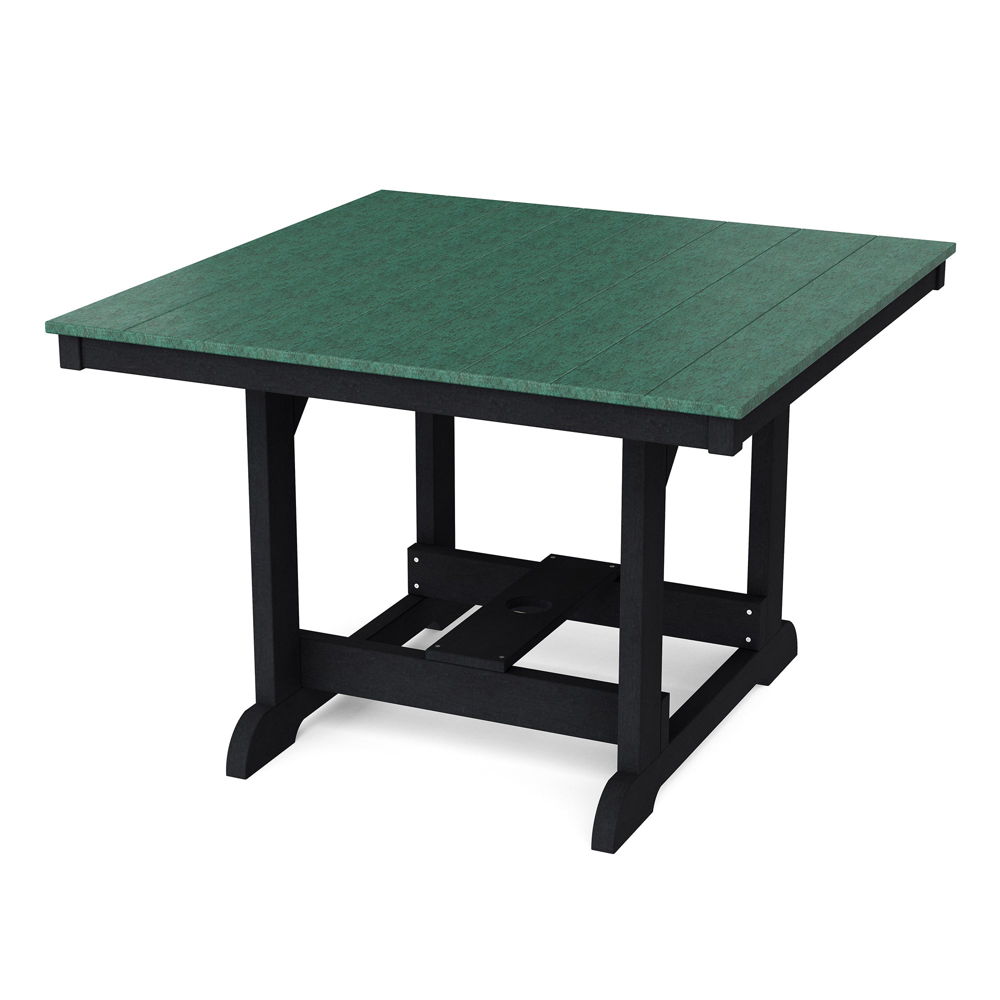 Heritage 44x44 Inch Square Dining Table - Solid Wood Farmhouse Style Kitchen Table for Family Meals & Entertaining