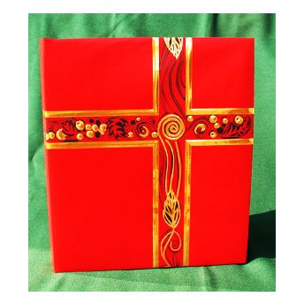 Premium Red Ceremonial Binder with Elegant Gold Foil Accents - Perfect for Weddings, Graduations & Special Events - Document Presentation Folder for Certificates & Keepsakes