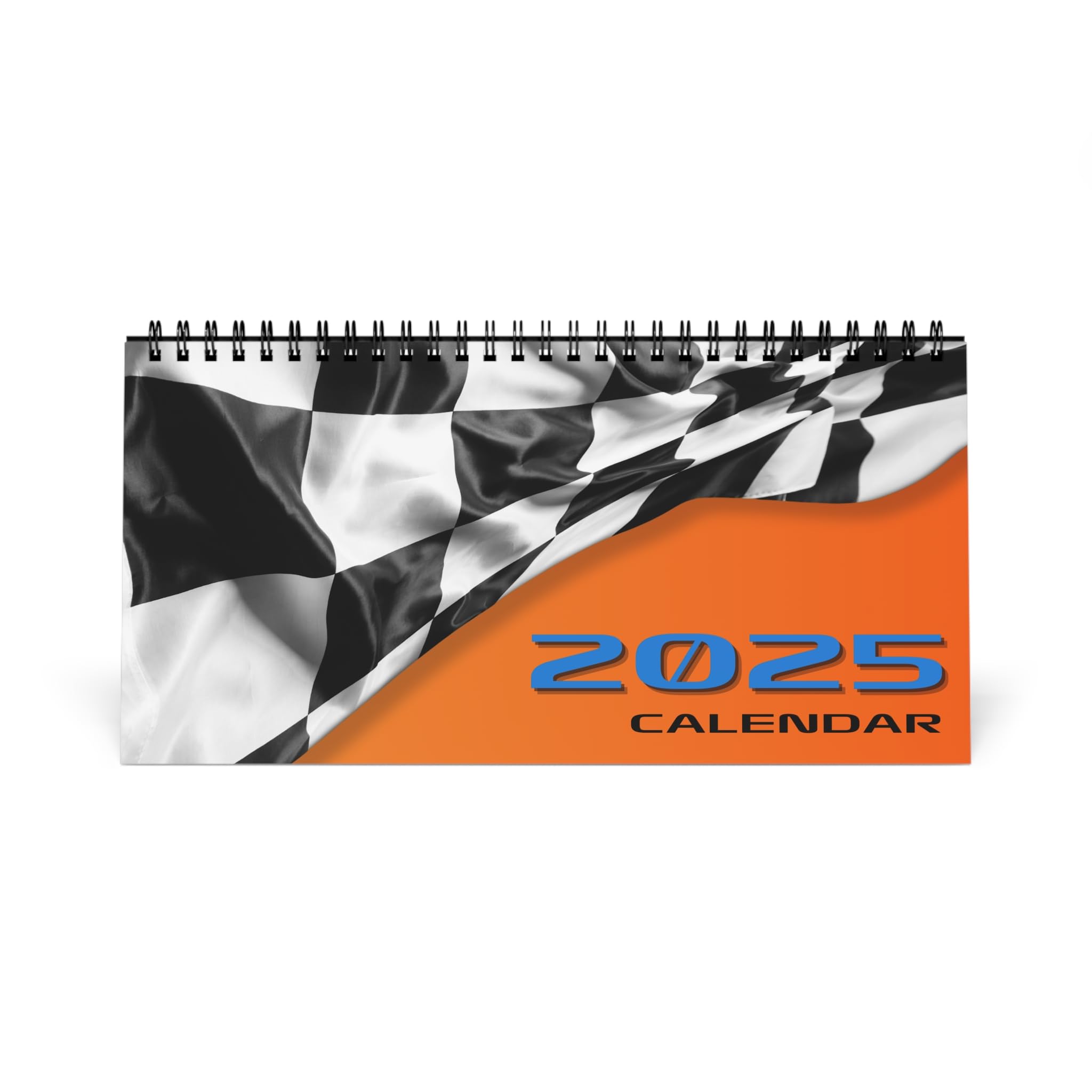 2025 Formula Racing Calendar - Premium Desk Calendar for Formula 1 Fans | McLaren Team Colors | Perfect Gift for Motorsport Enthusiasts & Office Decor