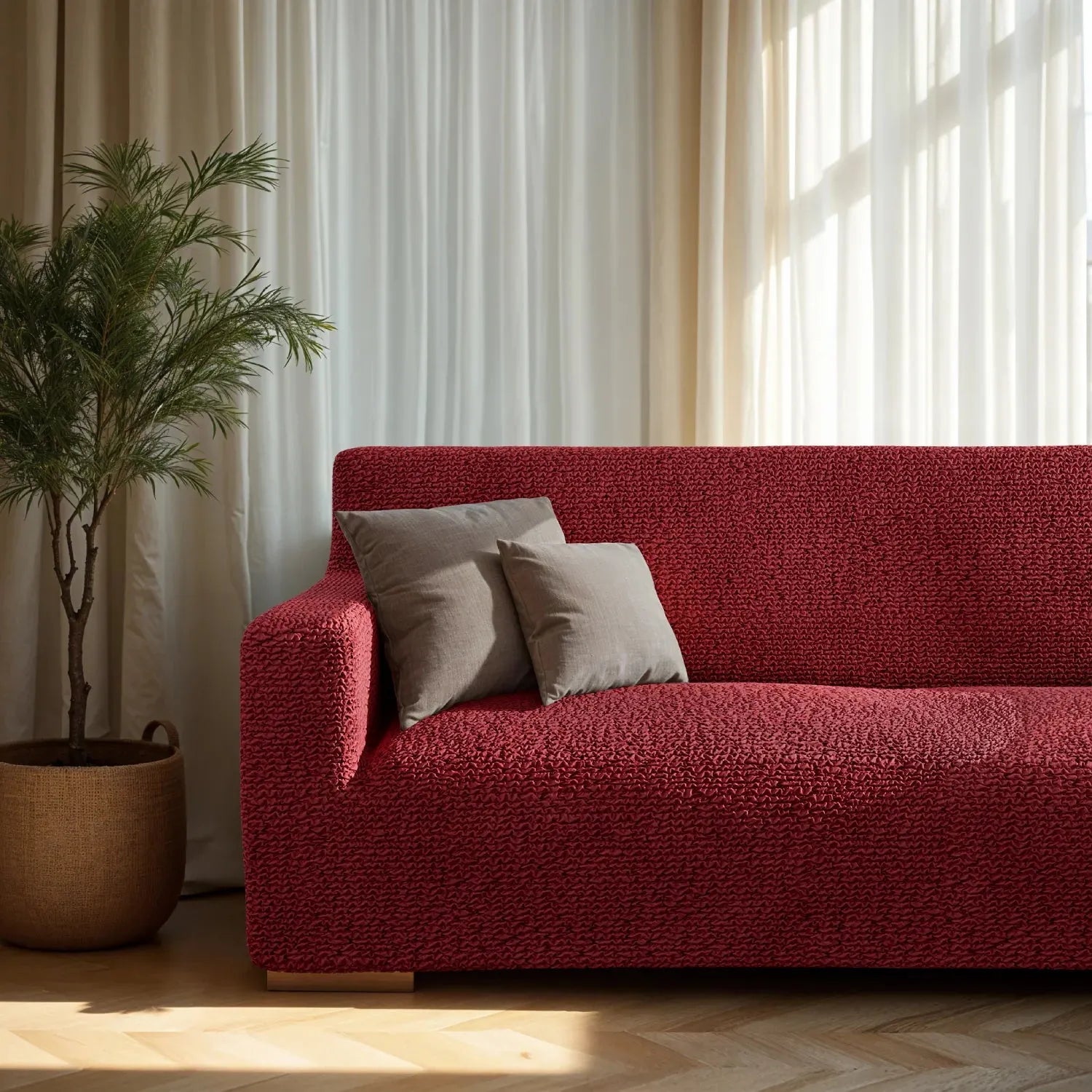 2 Seater Loveseat Slipcover - Soft Microfiber Fabric - Perfect for Living Room, Bedroom & Home Decor