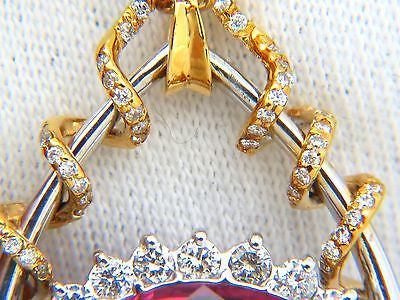 12.62CT GIA Certified Natural Rubellite Pink Tourmaline Diamond Pendant in 18K Gold - Rare Gemstone Jewelry for Women, Perfect for Weddings, Anniversaries & Special Occasions