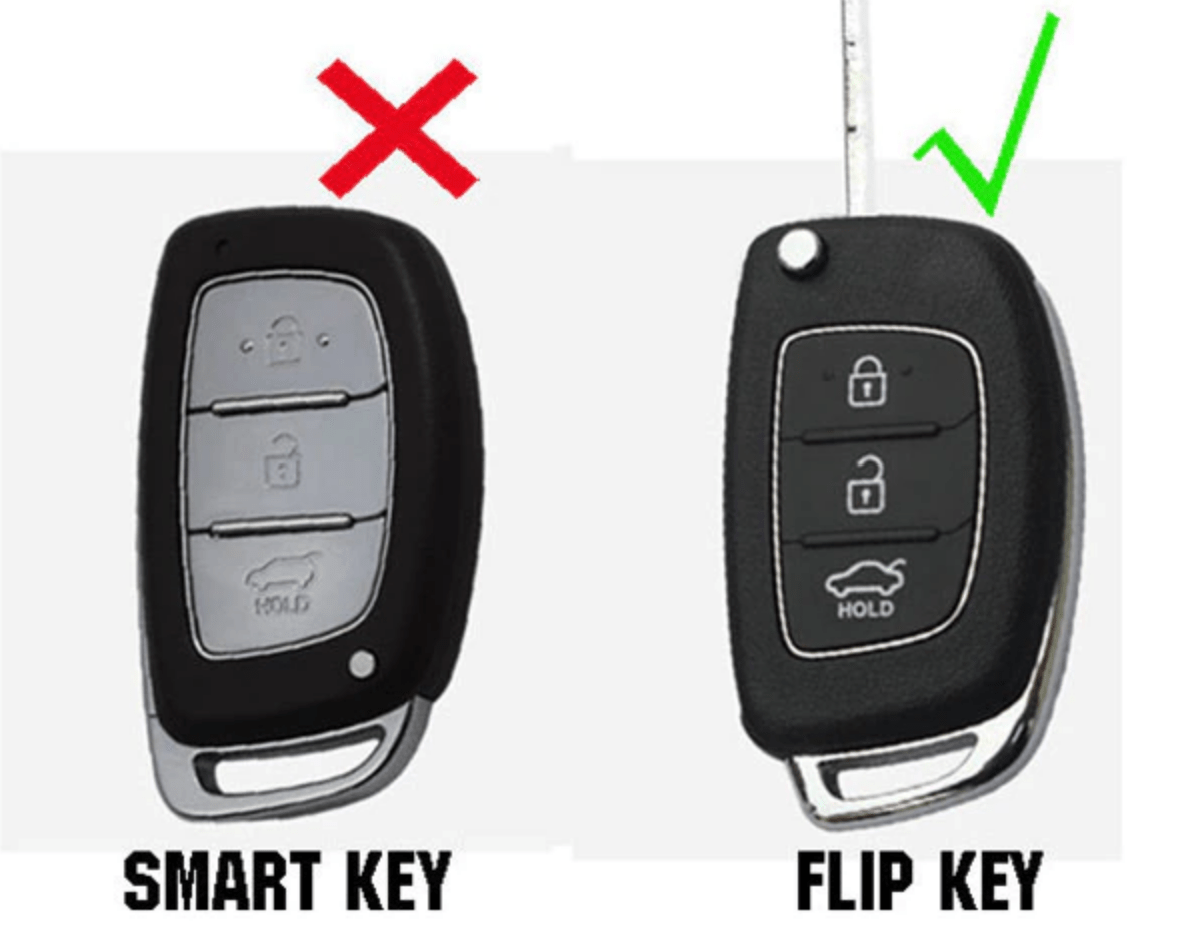 Hyundai Sonata Santa Fe Remote Key Fob Cover - 4 Button Silicone Rubber Key Case Protector for Hyundai Keyless Entry - Durable & Protective Key Holder for Everyday Use