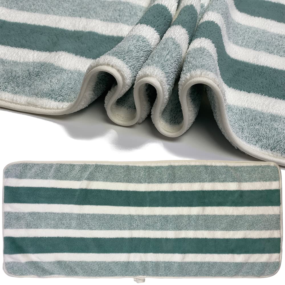 SOFTBATFY Microfiber Bath Towels - 2 Pack Ultra Absorbent, Quick Dry & Lightweight Towels for Travel, Gym, Yoga & Beach (28x55 Inches, Green) | Perfect for Swimming, Camping & Spa Days
