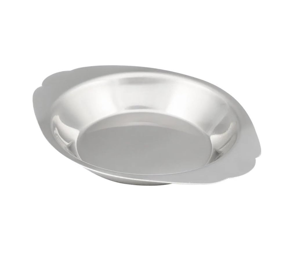 Soro Essentials - Set of 2 Stainless Steel 8 oz Round Au Gratin Dishes for Baking, Serving Lasagna, Casseroles & Cobblers - Perfect for Individual Portions, Dinner Parties & Holiday Entertaining