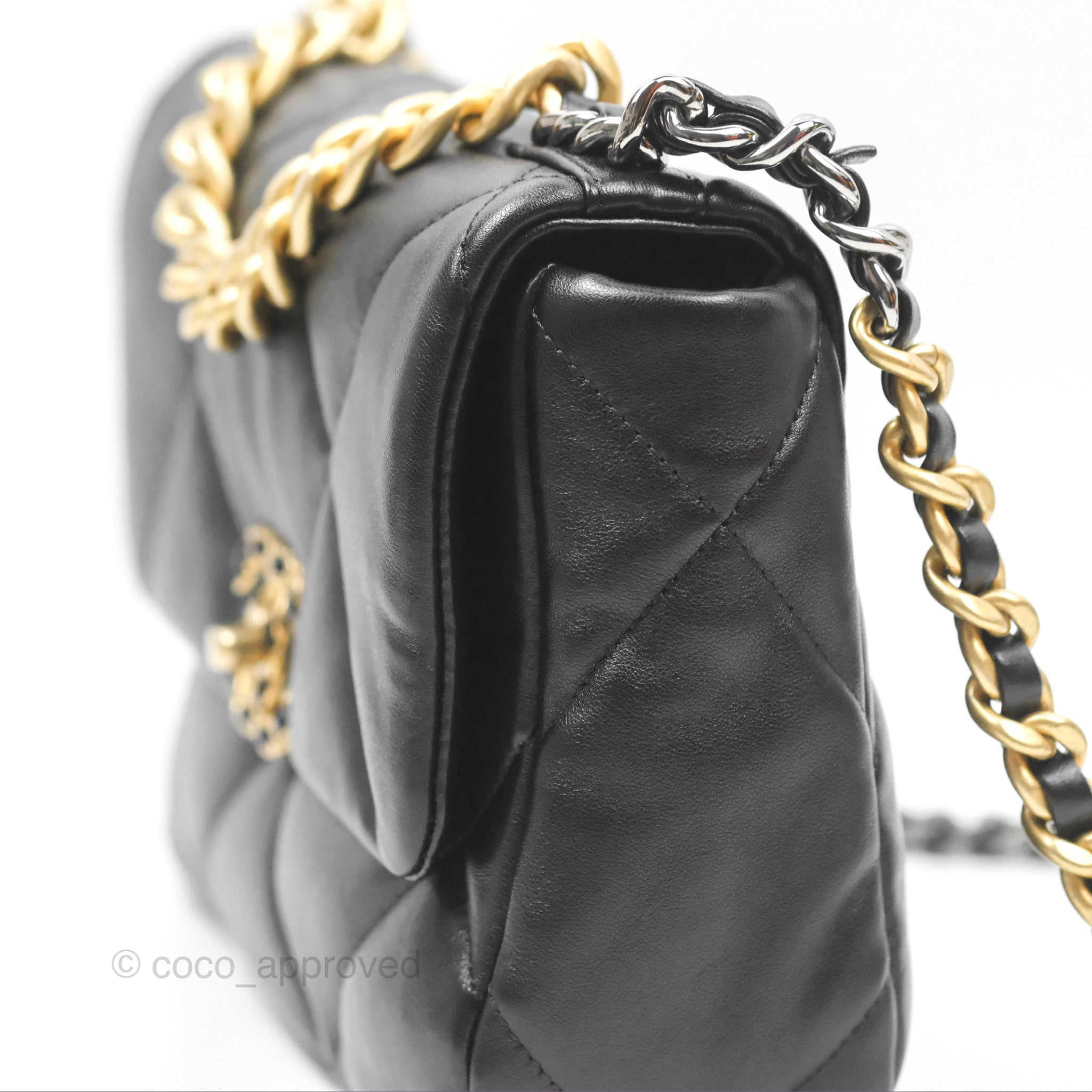 Chanel 19 Small Black Mixed Hardware Flap Bag - Luxury Designer Handbag for Women | Perfect for Everyday Use, Work & Special Occasions