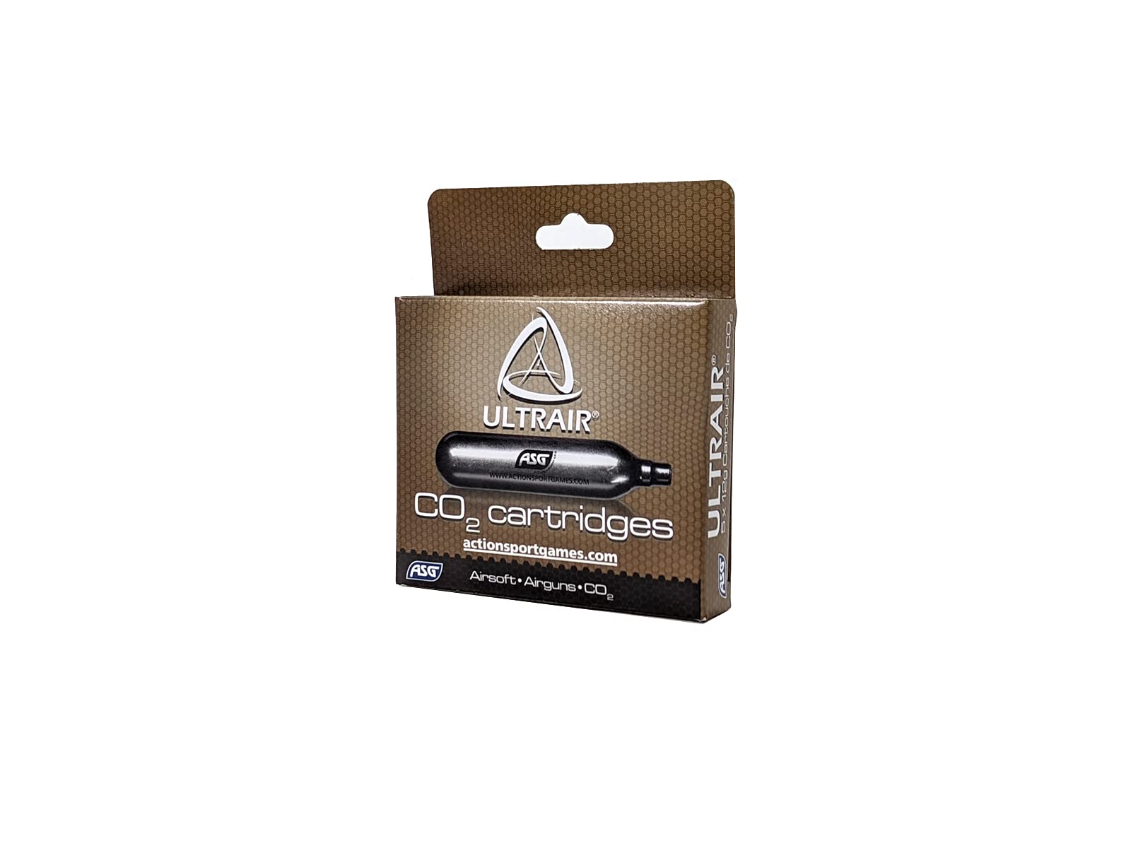 ASG Ultrair 12g CO2 Cartridges for Airsoft Guns & BB Pistols | High-Power Airgun Refills for Target Shooting & Plinking