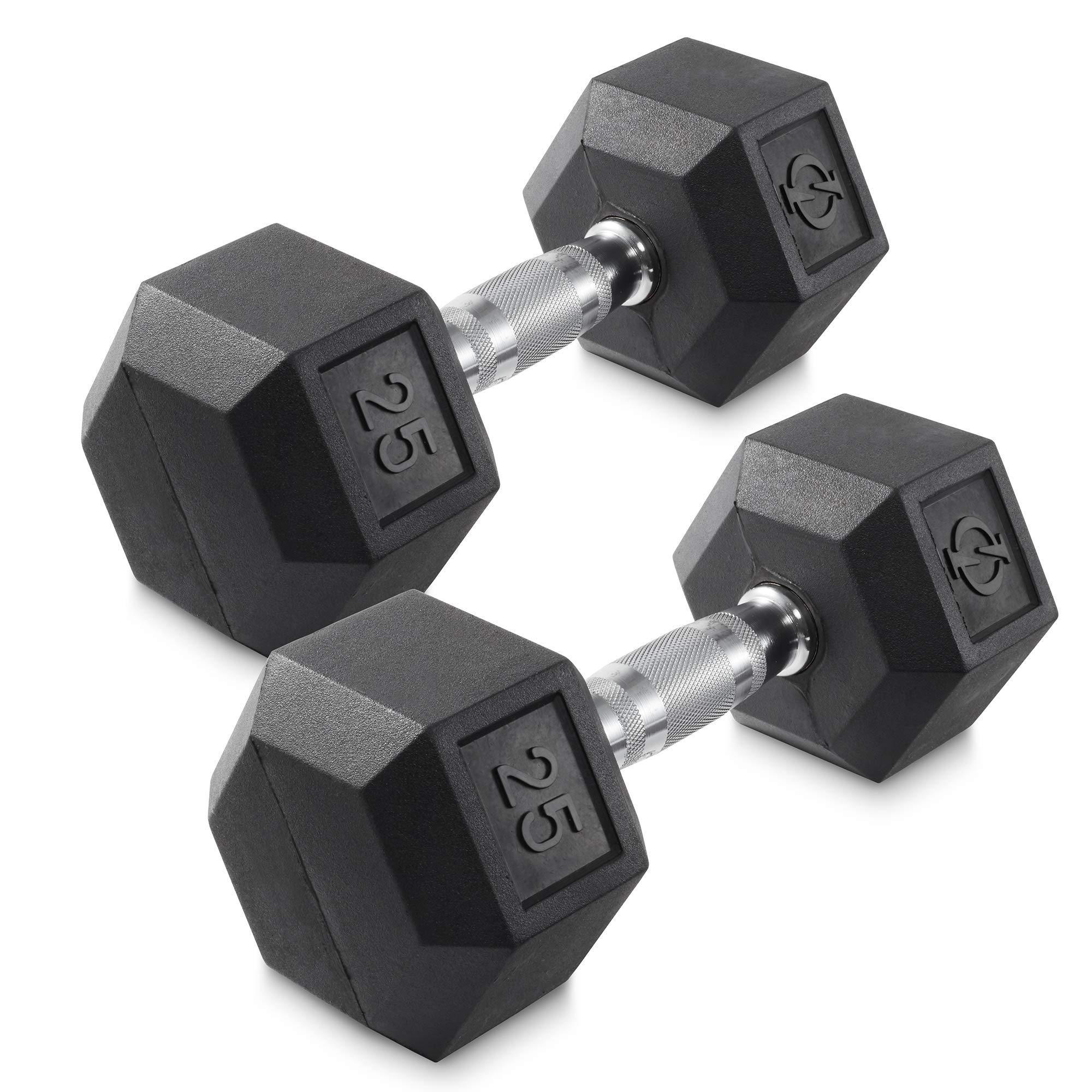 Rubber Coated Hex Dumbbell Set - Premium Gym Weights for Strength Training, Home Workouts & CrossFit | Pairs Available