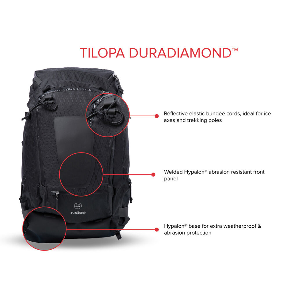 F Stop Tilopa DuraDiamond 50L Camera Backpack - Waterproof Adventure Photography Bag for Travel & Hiking (Magma Red) | DSLR Gear Storage & Outdoor Shooting Accessories