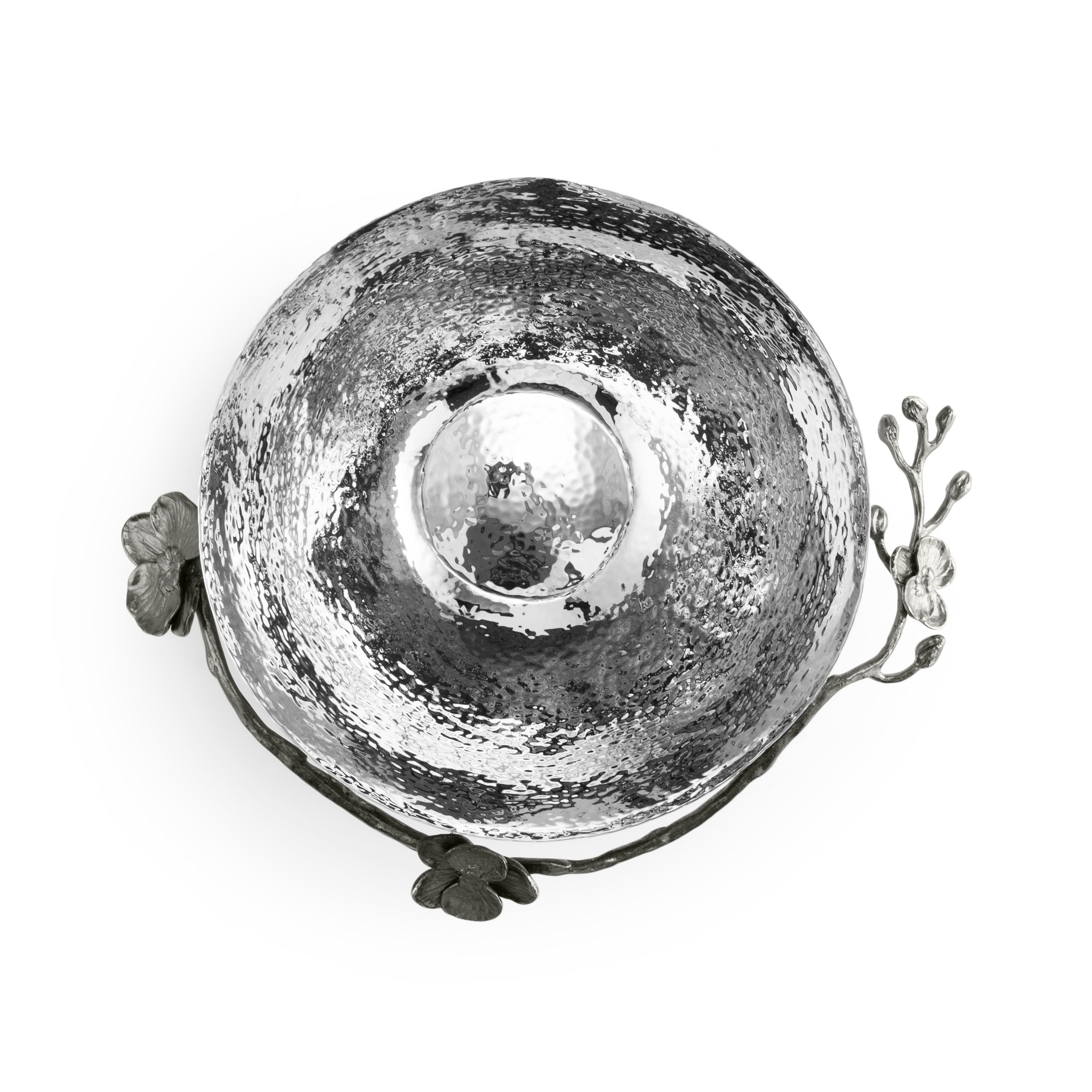 Premium Black Orchid Bowl - Elegant Ceramic Serving Dish for Salads, Desserts & Snacks | Perfect for Dining, Entertaining & Home Decor
