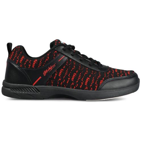 KR Strikeforce Flyer Mesh Lite Bowling Shoes for Men & Women - Breathable Black/Cardinal Color - Perfect for League Play & Tournament Bowling