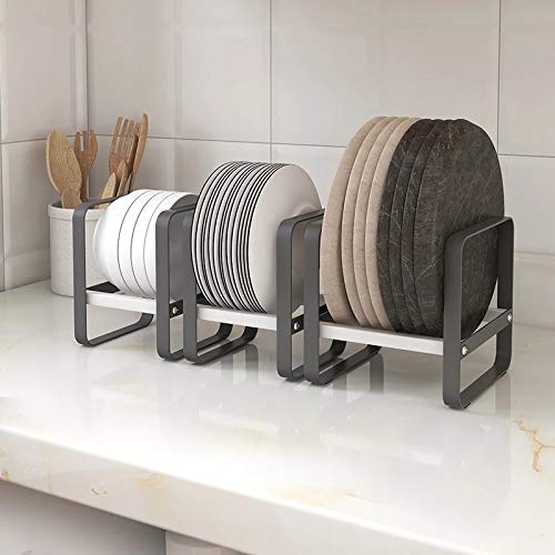 2-Pack Large Multifunctional Kitchen Cabinet Organizer - Storage Shelves for Plates, Dishes, Chopping Boards, Bowls & Cups | Space-Saving Closet Solution for Kitchen Organization