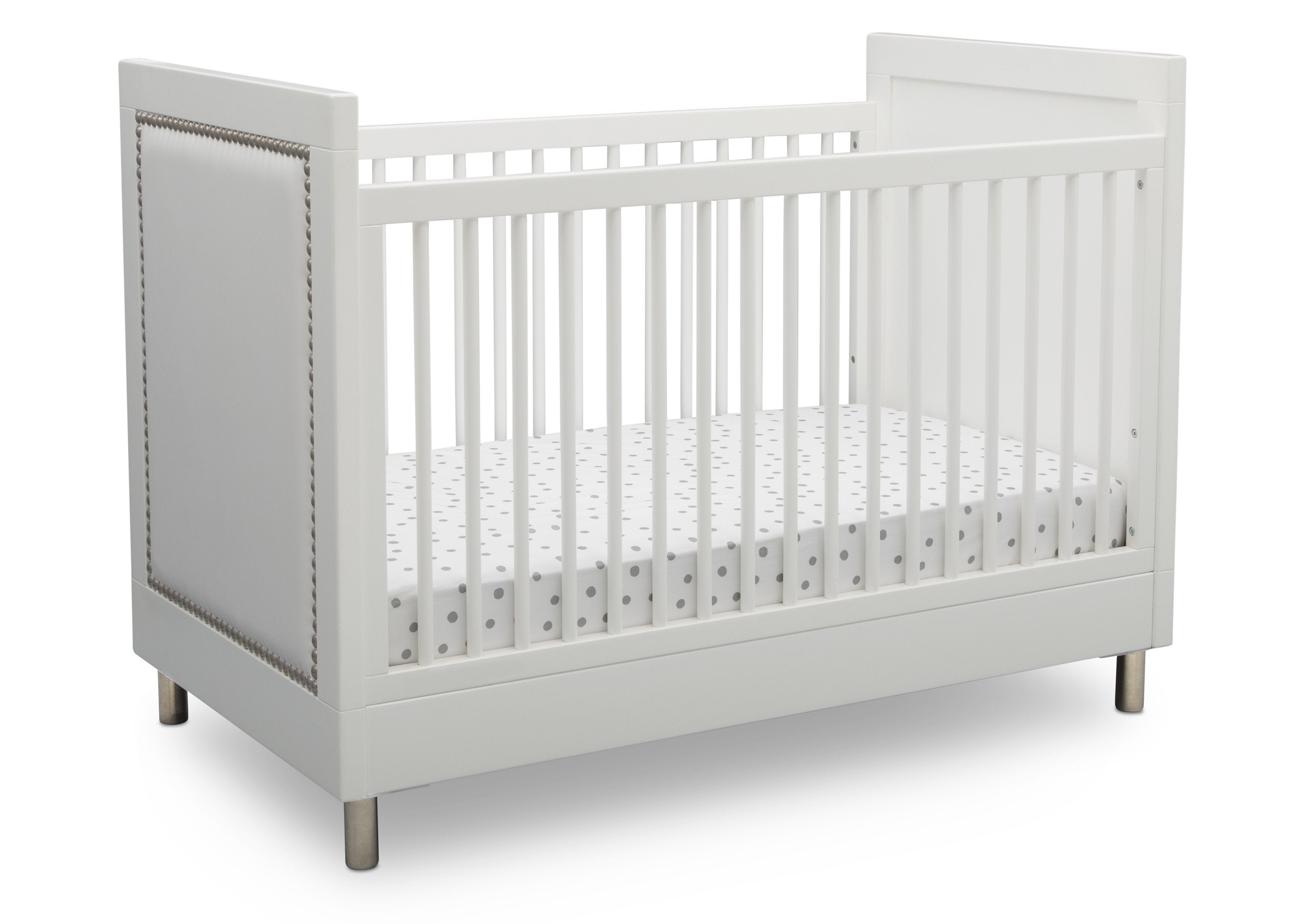 Avery 3-in-1 Convertible Baby Crib - White Nursery Furniture for Newborn to Toddler | Perfect for Modern Nursery, Bedroom & Daycare Use