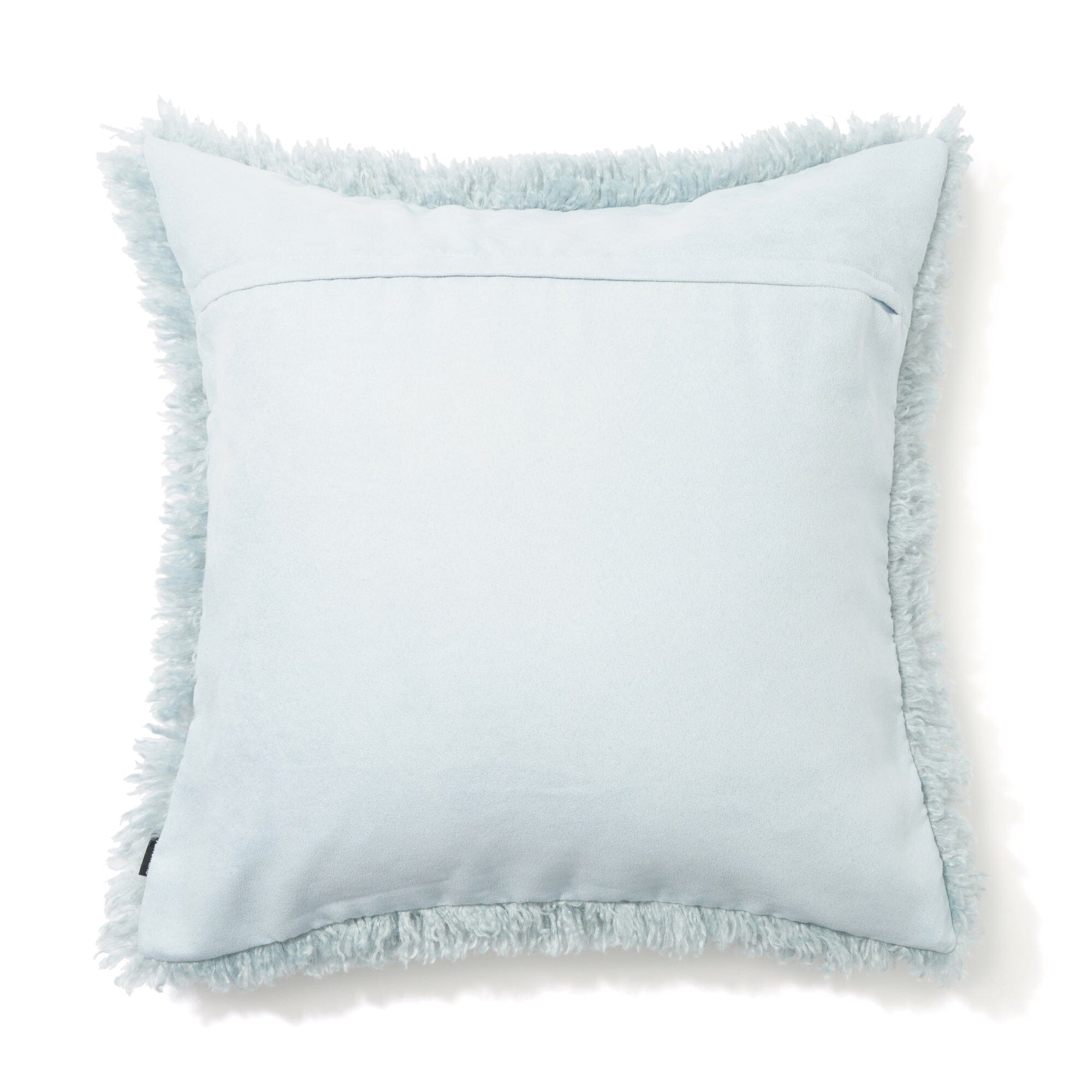 Premium 450x450 Blue Faux Fur Cushion Cover - Soft & Luxurious Throw Pillow Case for Sofa, Bed, Chair - Home Decor & Cozy Living Room Accessory